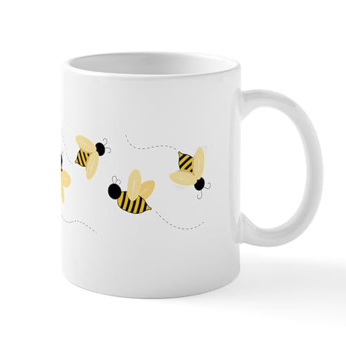 White - Bumble Bees Mugs