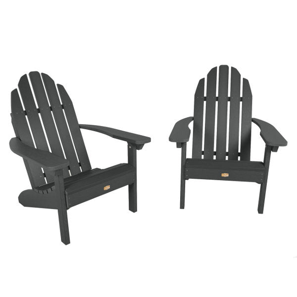Premium Adirondack Chair Set of 2 - Heavy Duty Outdoor Patio Furniture for Backyard, Garden, Poolside & Deck - All-Weather Resin with Comfortable Ergonomic Design