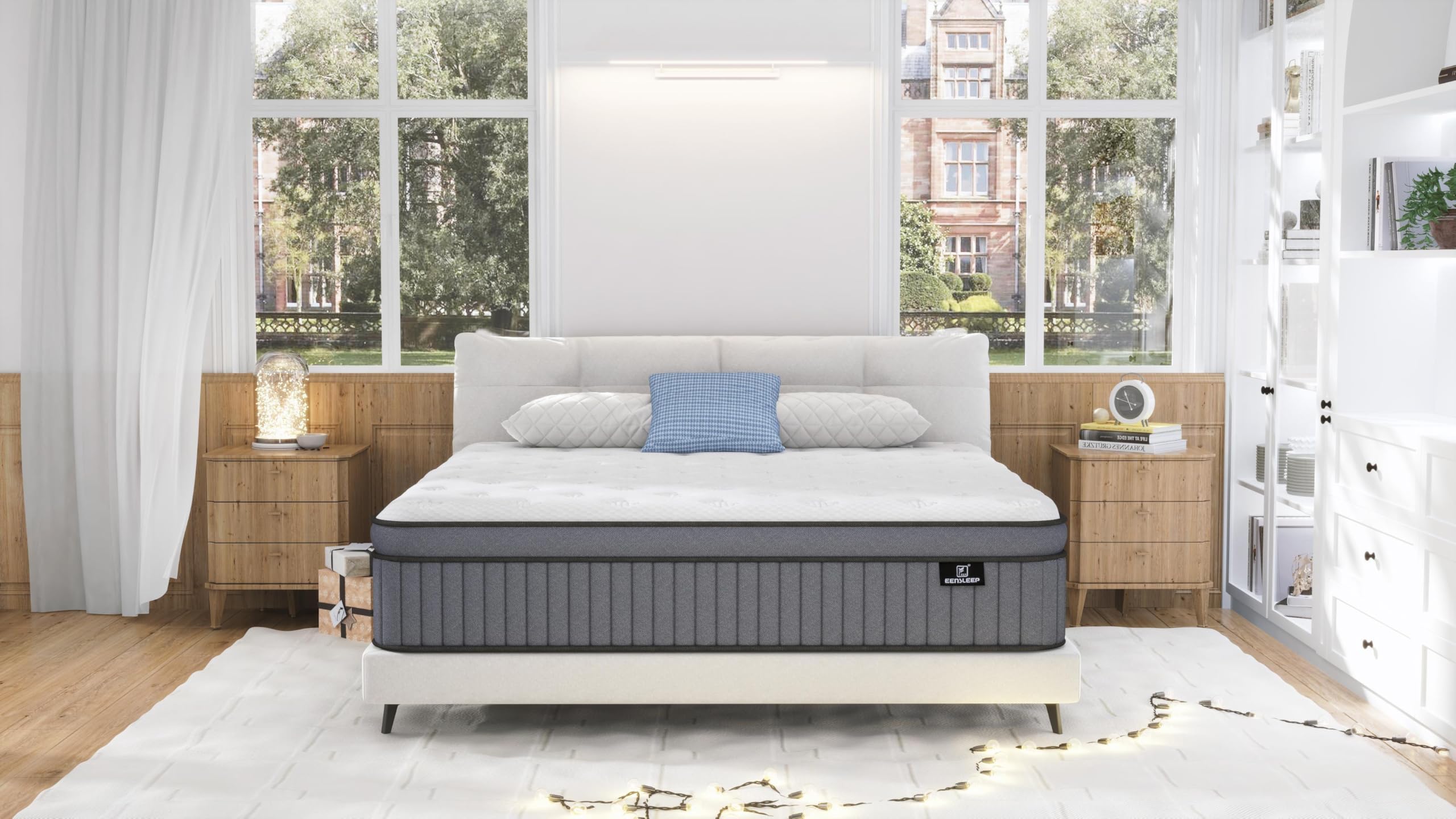 12 Inch Full Size Hybrid Mattress in a Box - Gel Memory Foam & Pocket Springs for Pressure Relief, Back Pain Support & Edge Reinforcement | Ideal for Side Sleepers, Couples & Guest Rooms