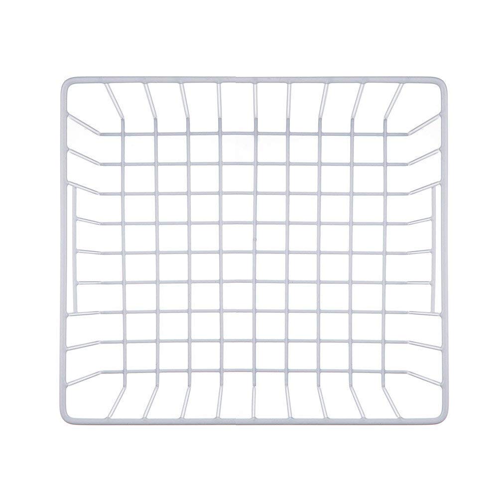 iPEGTOP Deep Freezer Wire Storage Organizer Basket Set of 6 - White Kitchen Cabinet & Pantry Organizer with Handles for Food, Bathroom & Closet Organization - Perfect for Freezer Storage, Spice Racks & Home Organization