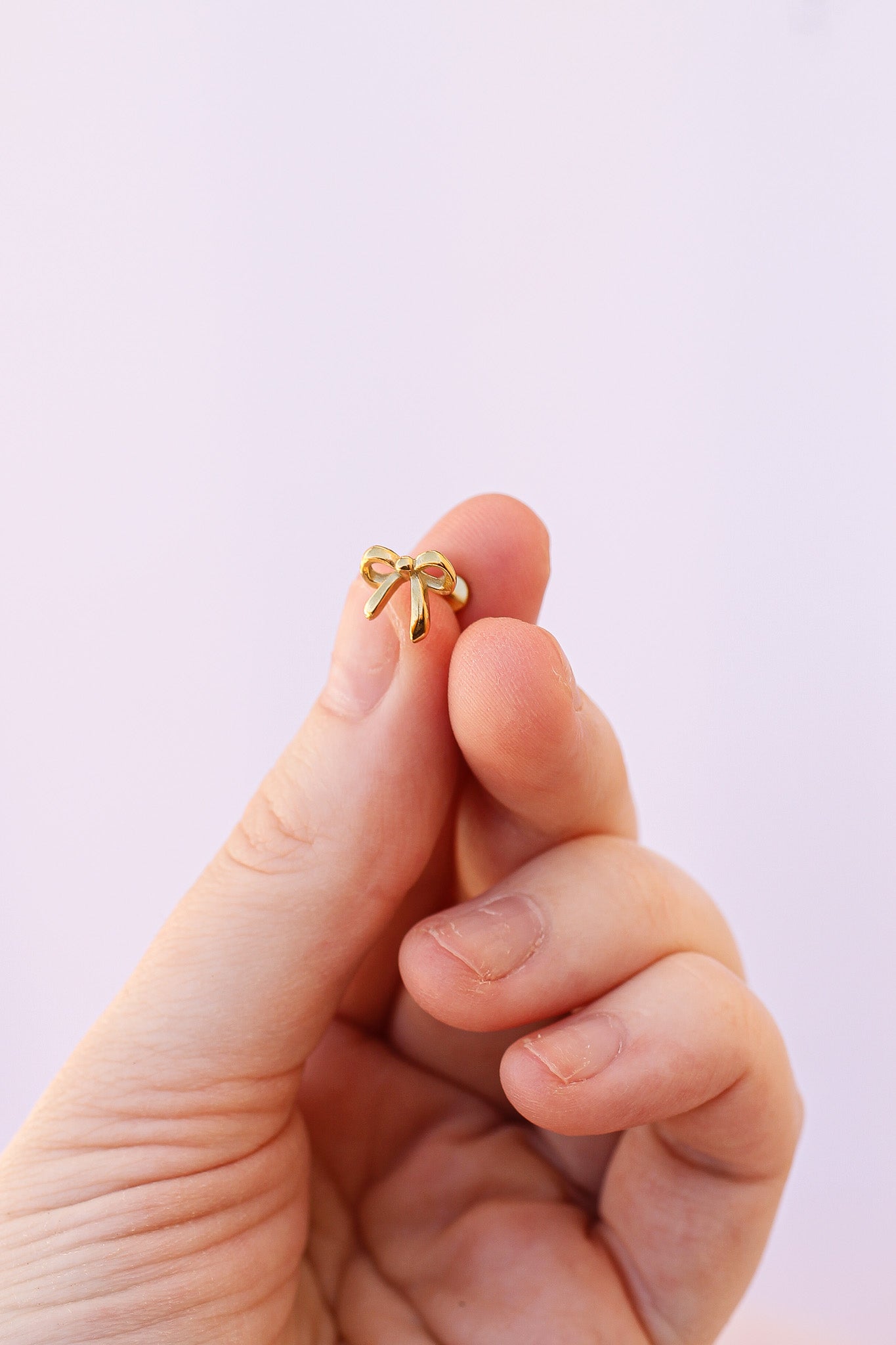 Gold Bow Flat Back Stud Earrings - Elegant & Dainty Jewelry for Women & Girls - Perfect for Parties, Weddings & Everyday Wear