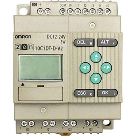 OMRON ZEN-20C1DR-D-V2 Programmable Logic Controller (PLC) - Compact Industrial Automation Solution for Factory Equipment & Machinery Control