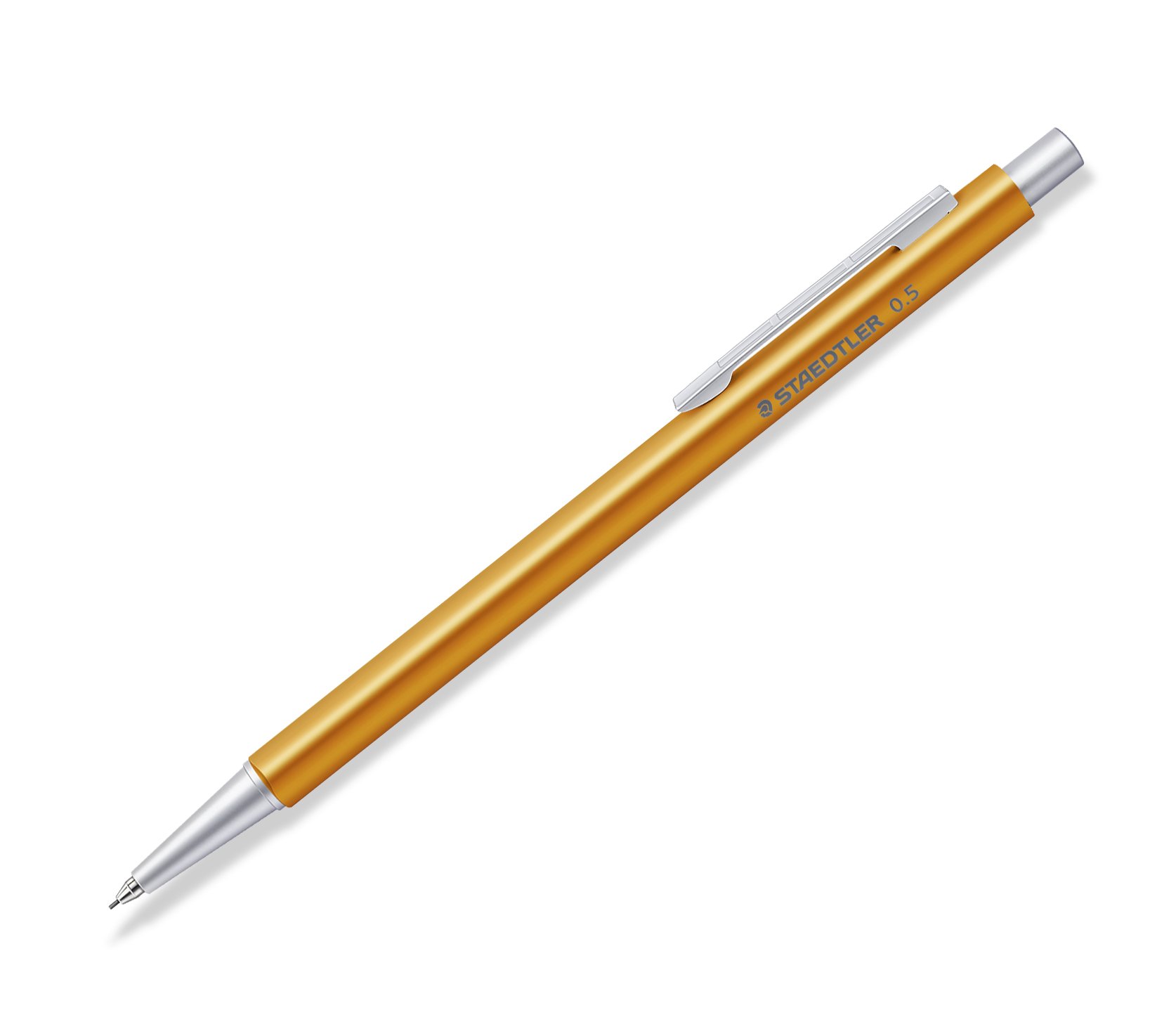 STAEDTLER Premium 0.5mm Mechanical Pencil with Organizer - Orange Barrel for School, Office & Art Sketching | Smooth Writing & Comfort Grip