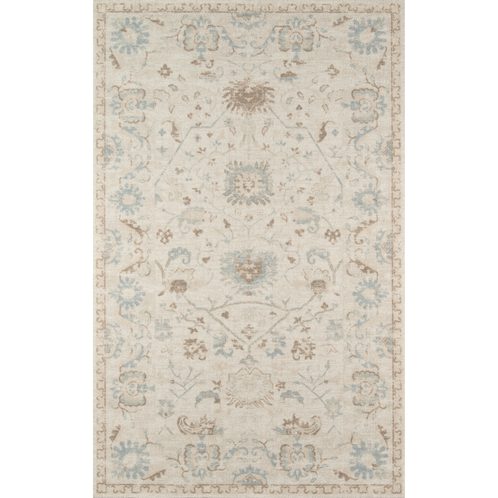 Ana Beige Wool Area Rug - Soft & Durable Handmade Wool Rug for Living Room, Bedroom, or Office - Perfect for Cozy Home Decor