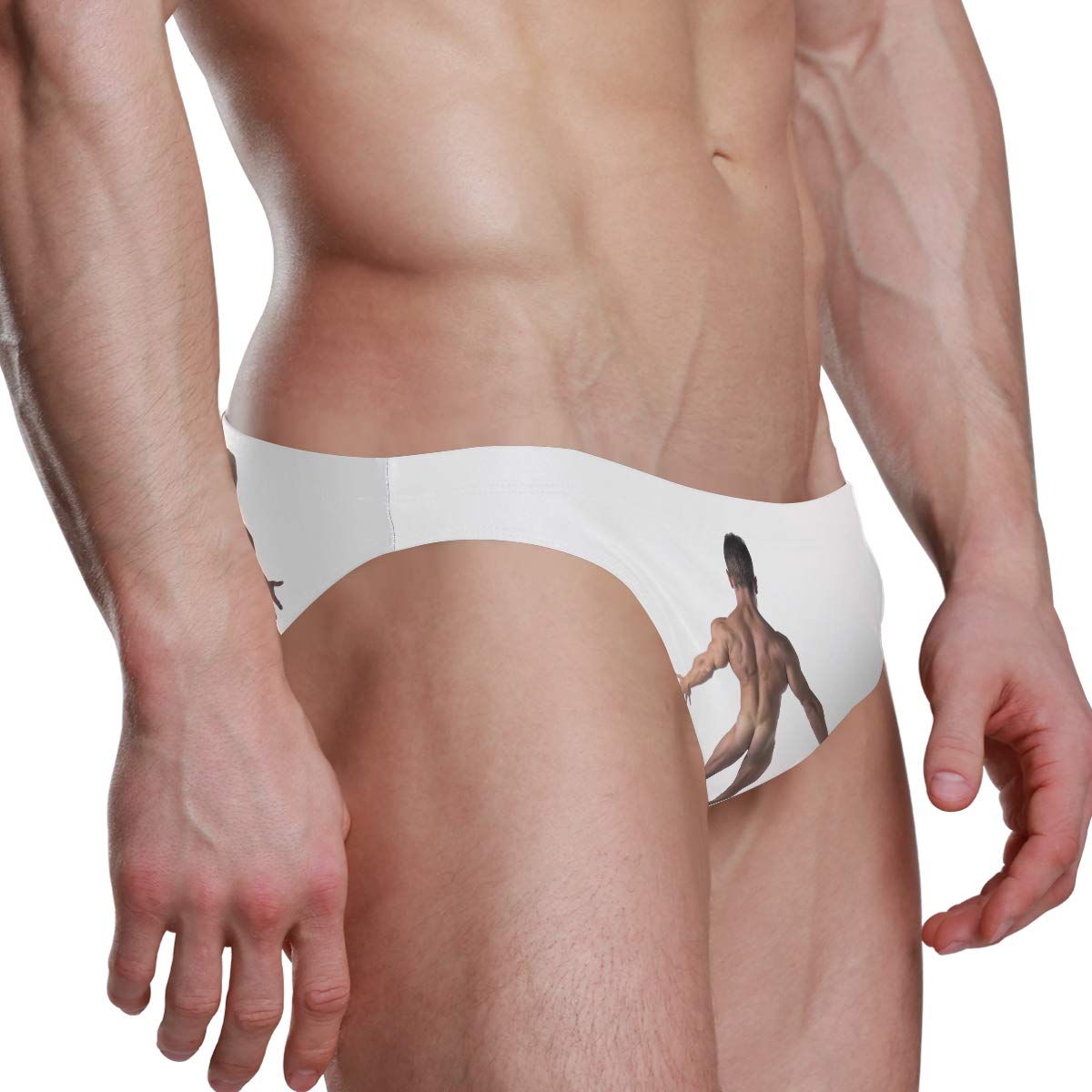 Funny Men's Swim Brief Bikini - Muscle Fit 2XL for Beach & Pool