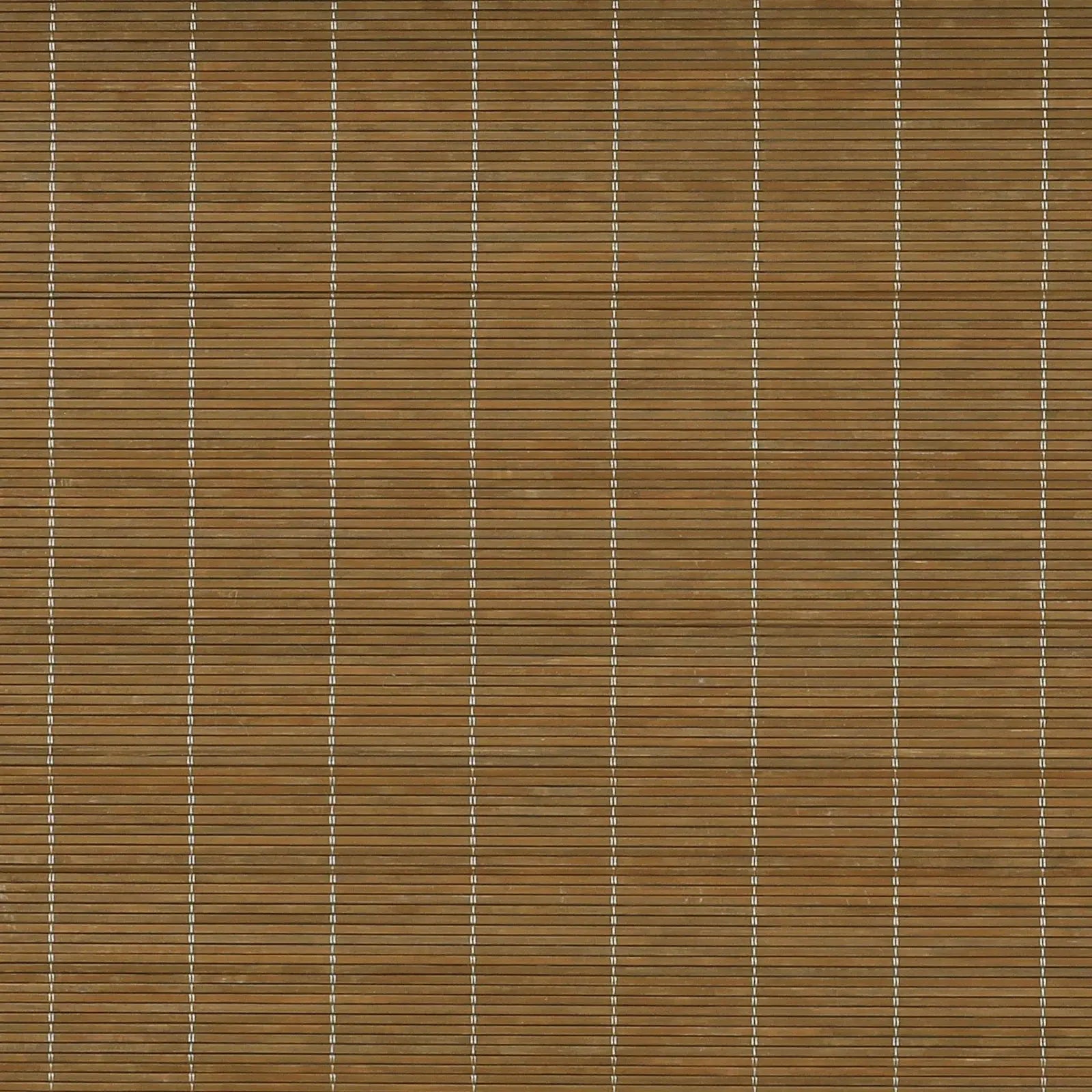 Sybil Bamboo Roman Shade in Cinnamon - Natural Wood Window Treatment for Living Room & Bedroom - Light Filtering & Privacy