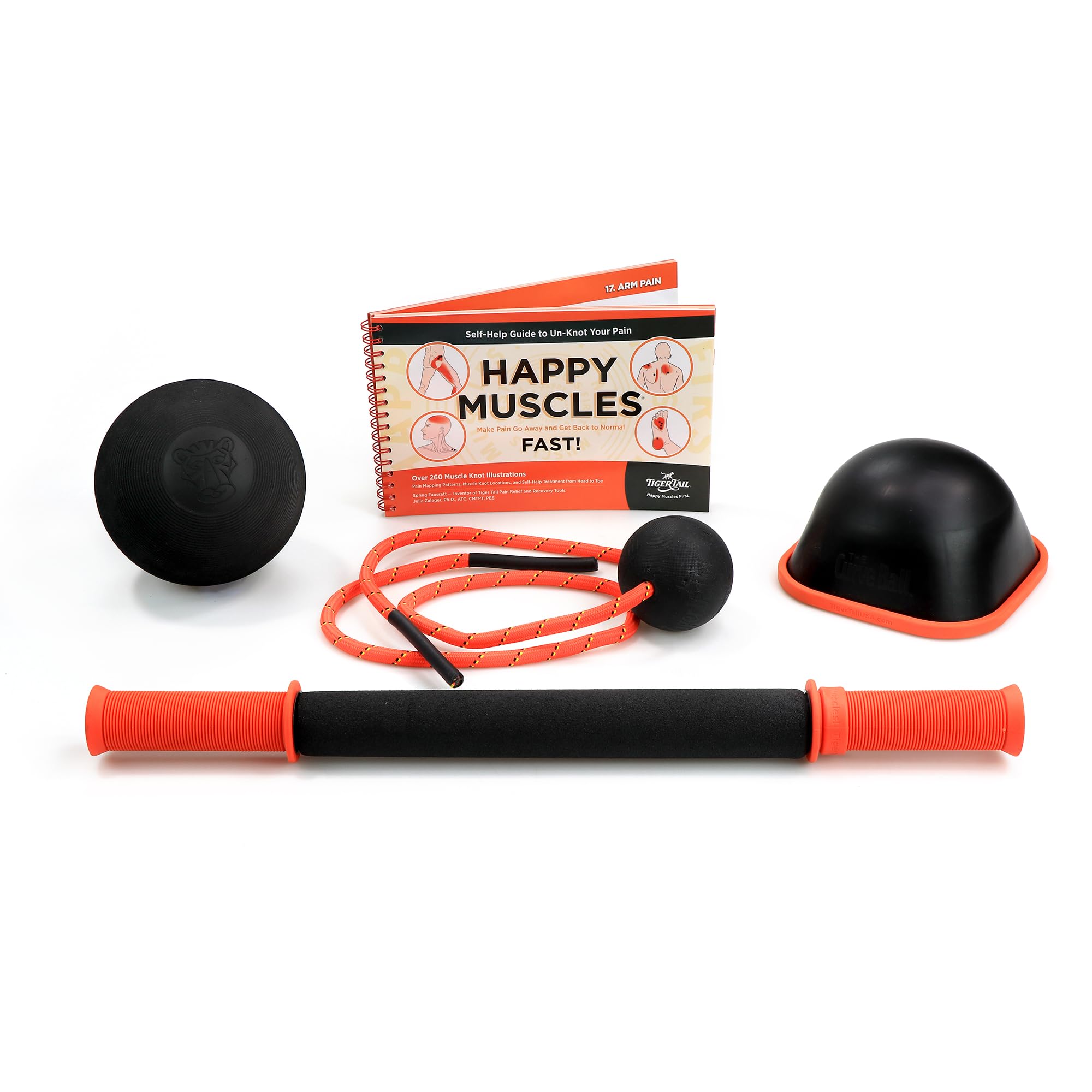 Tiger Tail Founder's Favorite Muscle Care Kit – Full Body Massage Tool for Pain Relief & Recovery | Perfect for Athletes, Yoga, Post-Workout & Home Use