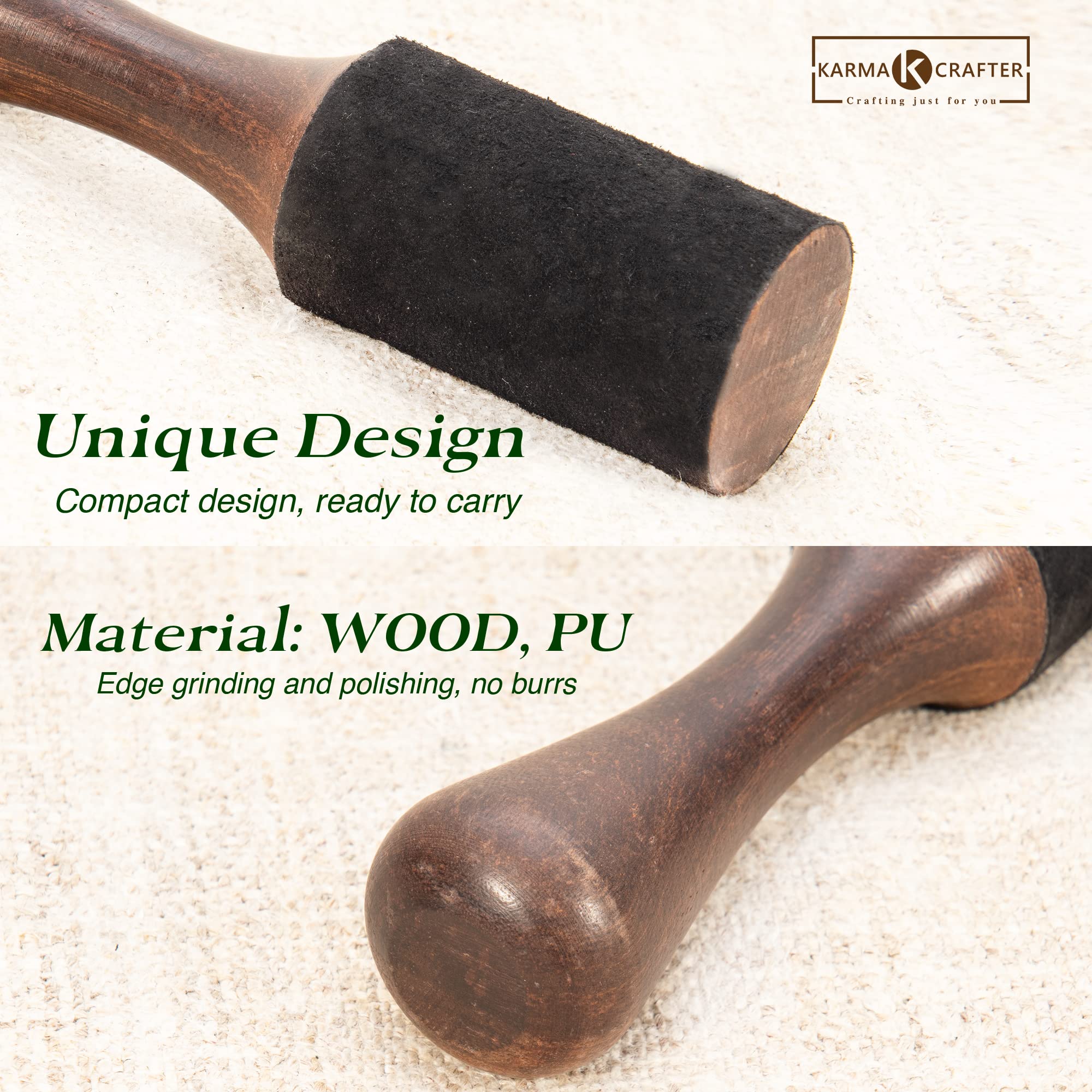 Premium Tibetan Singing Bowl Mallet - Suede & Wooden Striker with Leather Wrap for Meditation, Yoga & Sound Healing | Fat Boy Mallet for Deep Resonance | Perfect for Home Meditation, Spa Relaxation & Chakra Balancing