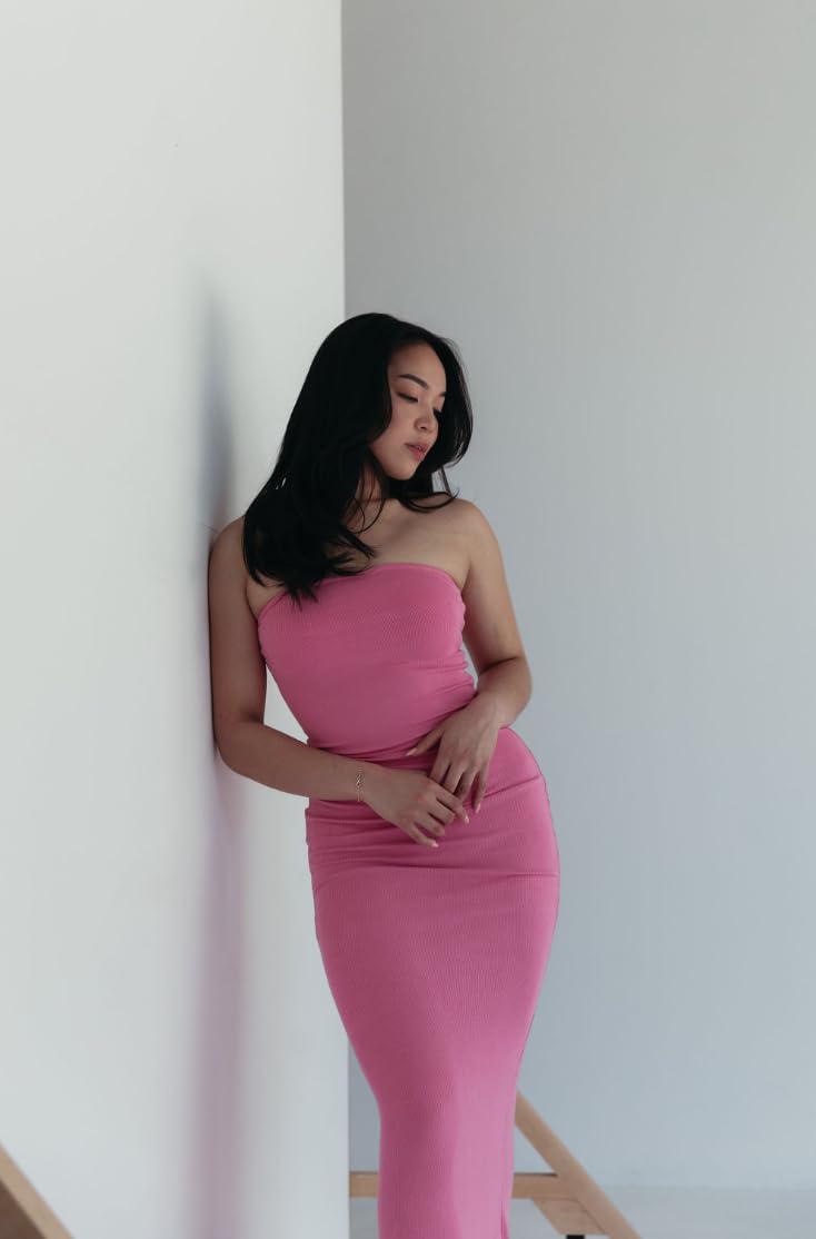 Almere Strapless Maxi Dress for Women - Slimming Body Shaping Design, Comfortable Stretchy Fabric - Perfect for Beach Vacations, Summer Parties & Formal Events