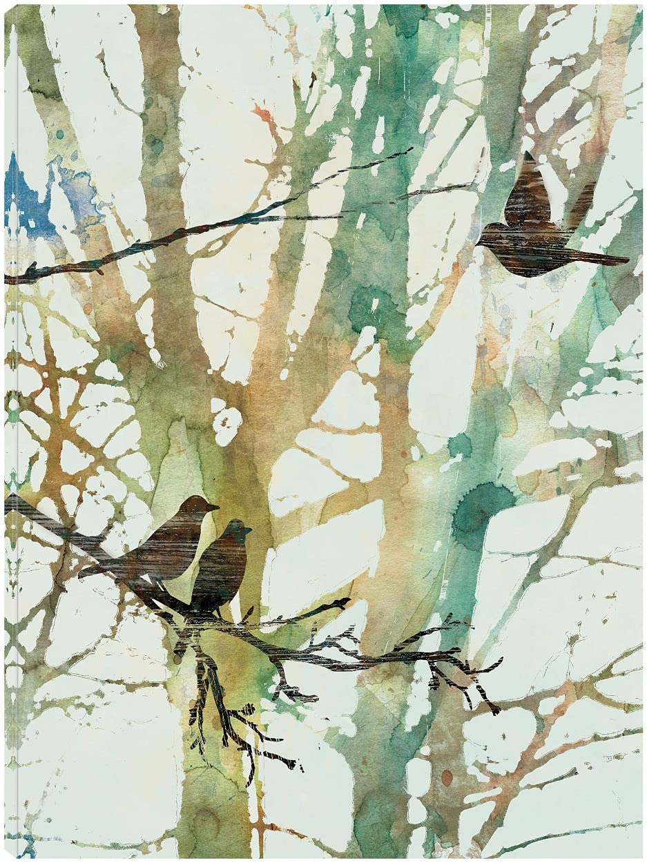 Botanical Birds Fine Art Canvas Wall Decor by Carol Robinson - 42x56 Inches - Ready to Hang for Living Room, Bedroom, Office & More - Nature Inspired Home Décor for Modern Spaces