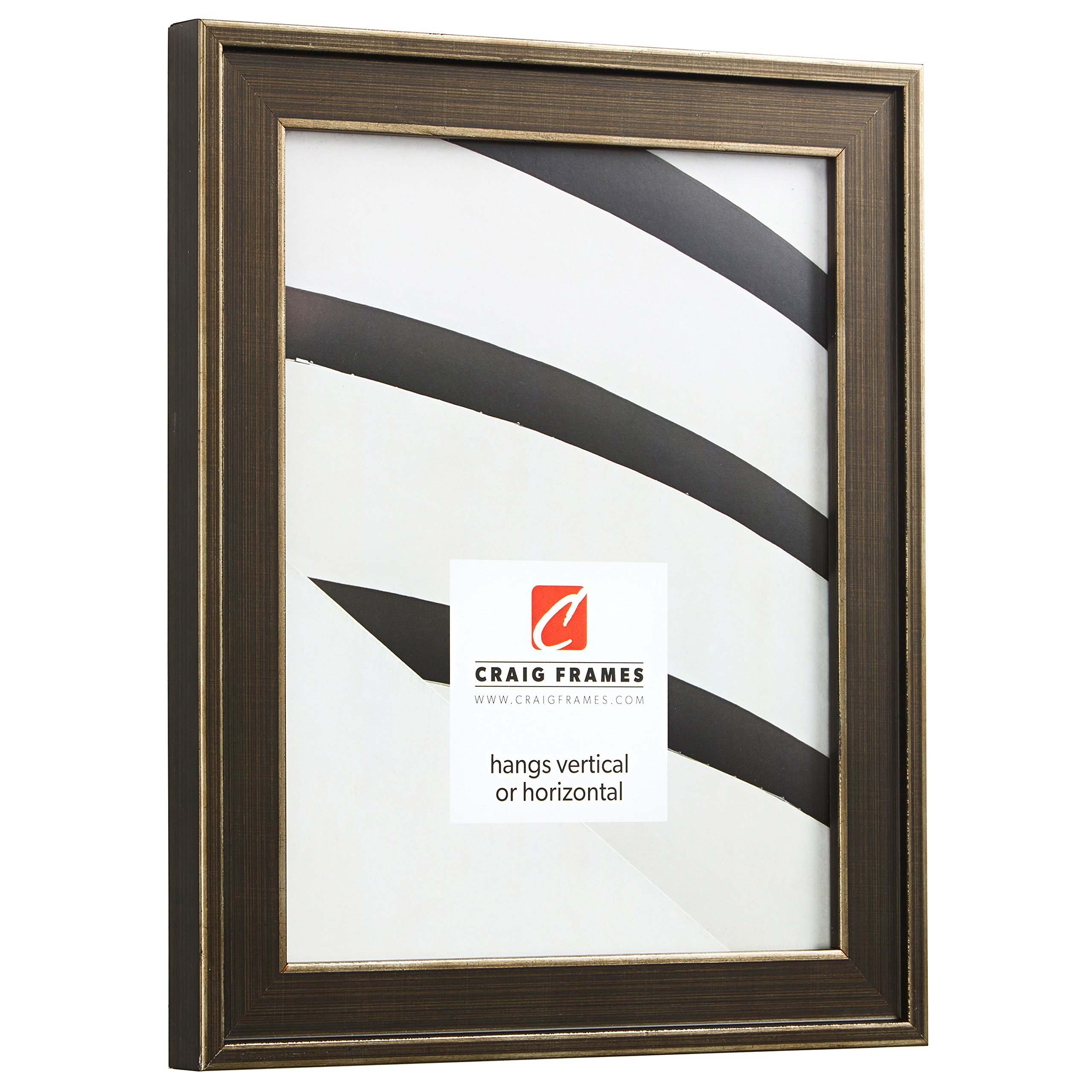 Craig Frames Metropolis 13x19 Inch Antique Pewter Picture Frame - Perfect for Wall Art, Home Decor, and Office Display