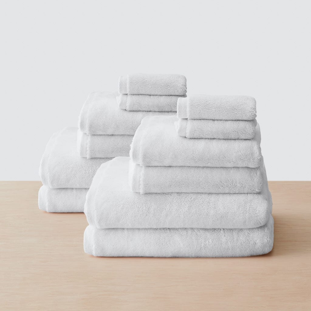 Premium Organic Cotton Plush Bath Towel Set - Ultra Soft & Absorbent for Spa, Bathroom & Beach Use