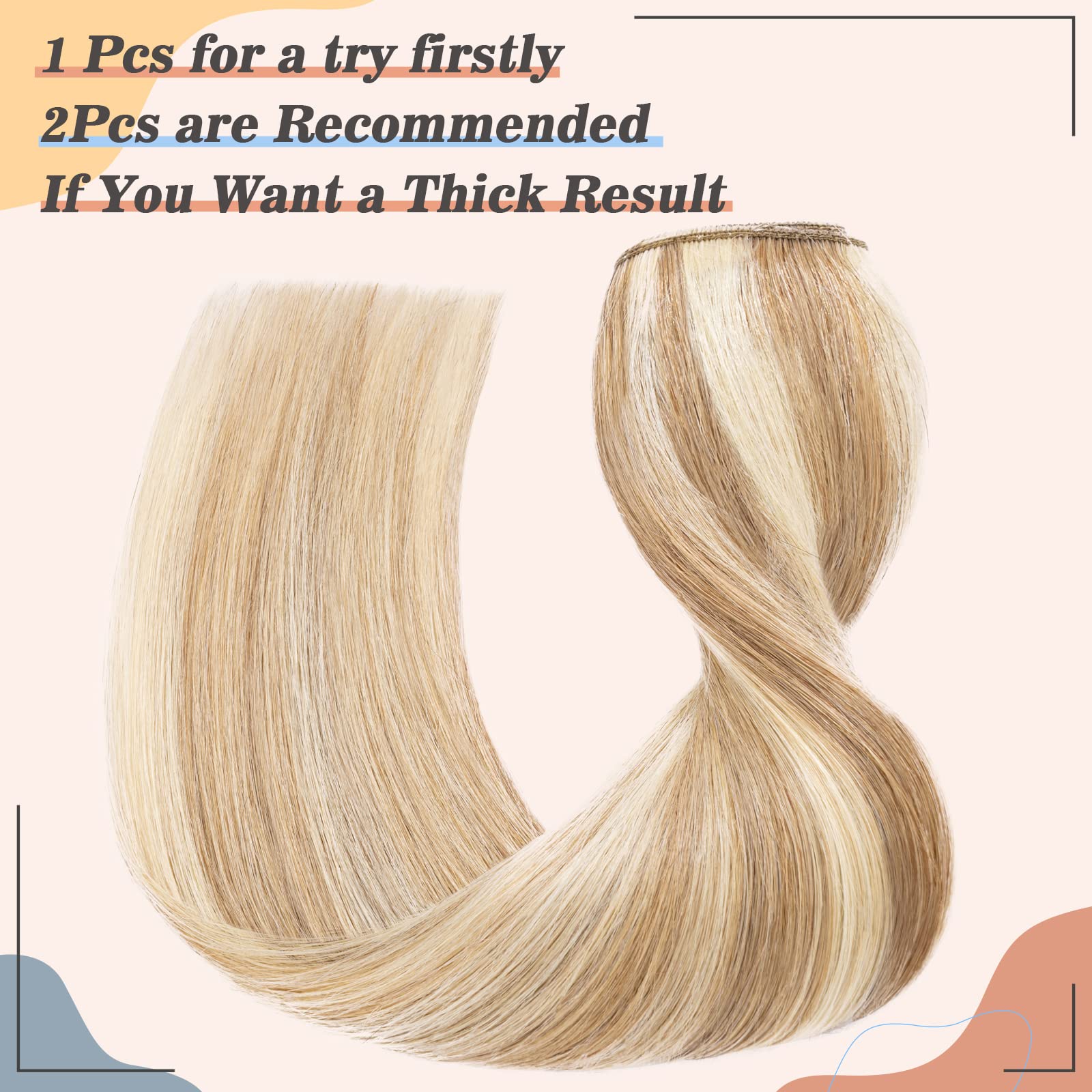 Clip in Human Hair Extensions - 18