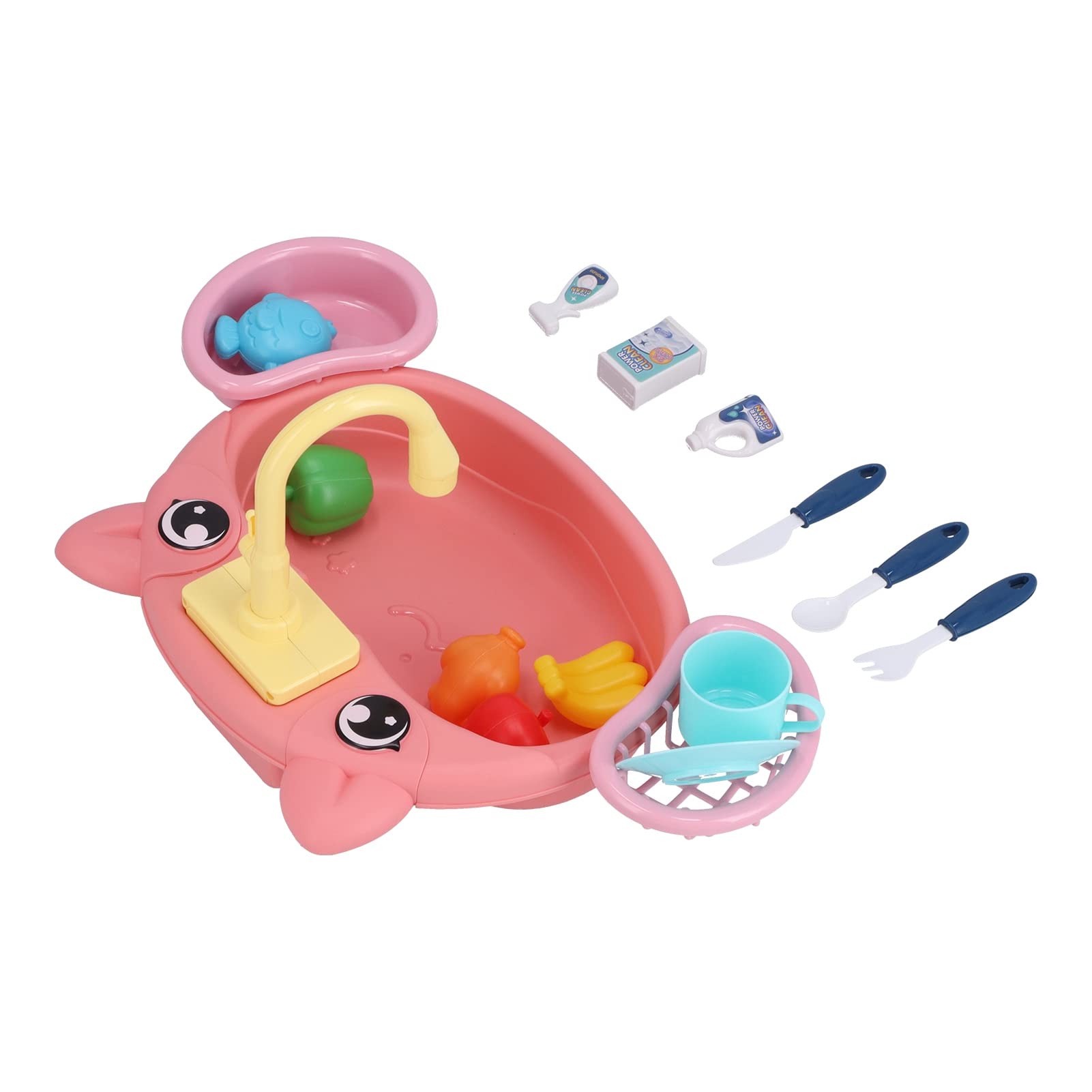 VGEBY Interactive Pretend Play Kitchen Sink Toy Set with Dishwasher - Kids Role Play Kitchen Toys for Indoor & Outdoor Fun - Perfect for Birthday Gifts, Preschool Learning, and Imaginative Play