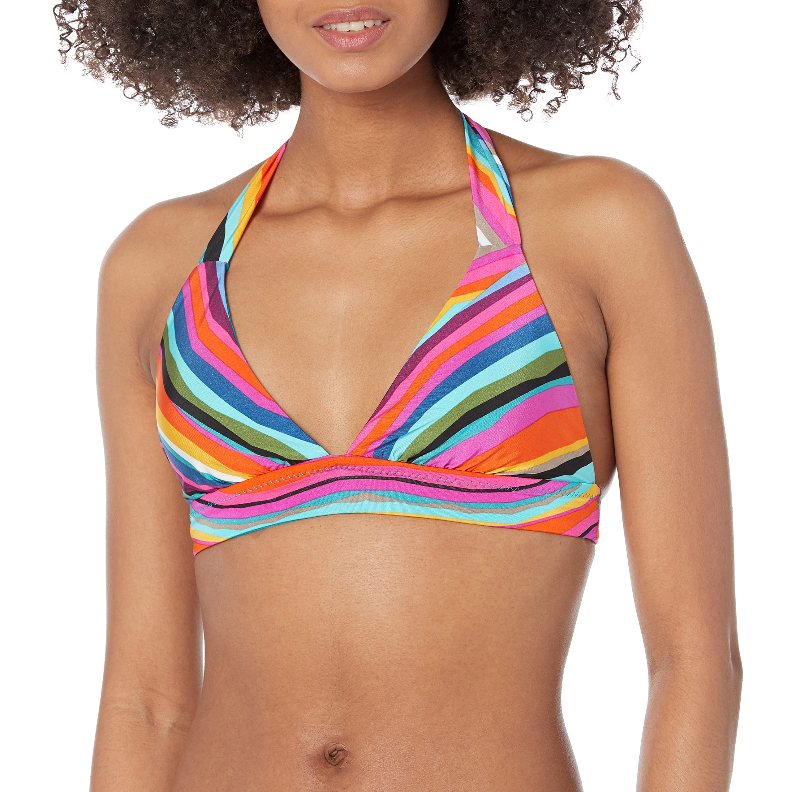 Trina Turk Women's Louvre Halter Bikini Top - Stylish Swimwear for Beach, Pool & Vacation | Comfortable & Fashionable Bikini for Summer