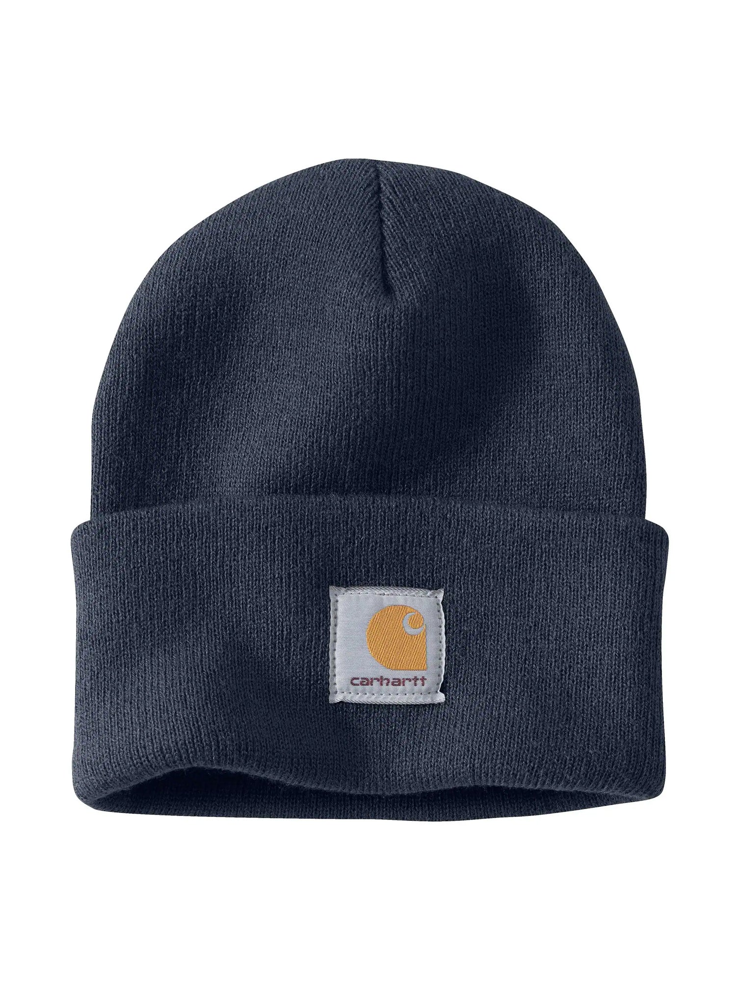 Carhartt Watch Beanie Hat for Men & Women - Navy Blue Winter Knit Beanie - Warm & Comfortable for Outdoor Activities, Work, and Casual Wear