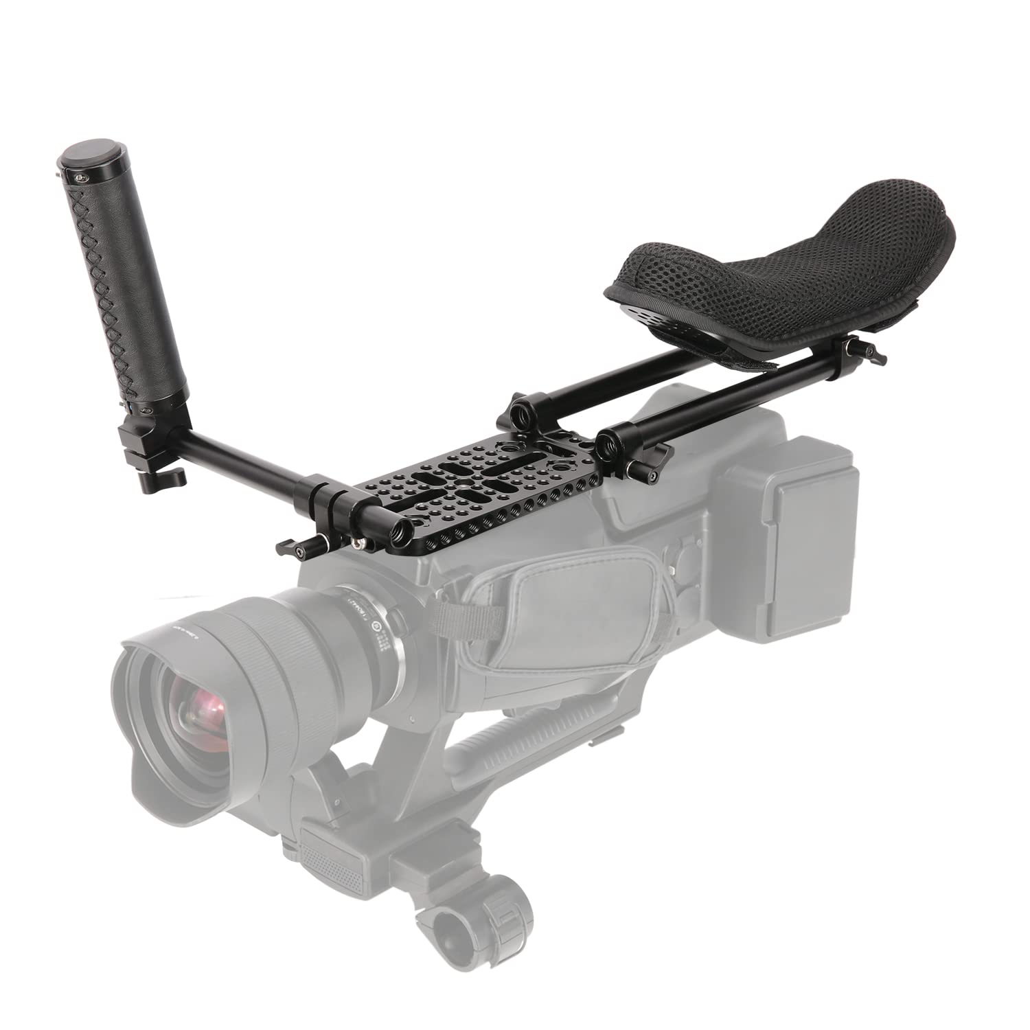 NICEYRIG One Shoulder DSLR Camera Rig - Professional Video Filmmaking Stabilizer Kit with Shoulder Support for Canon, Nikon, Sony Cameras - Perfect for Vlogging, Documentary & Wedding Videography