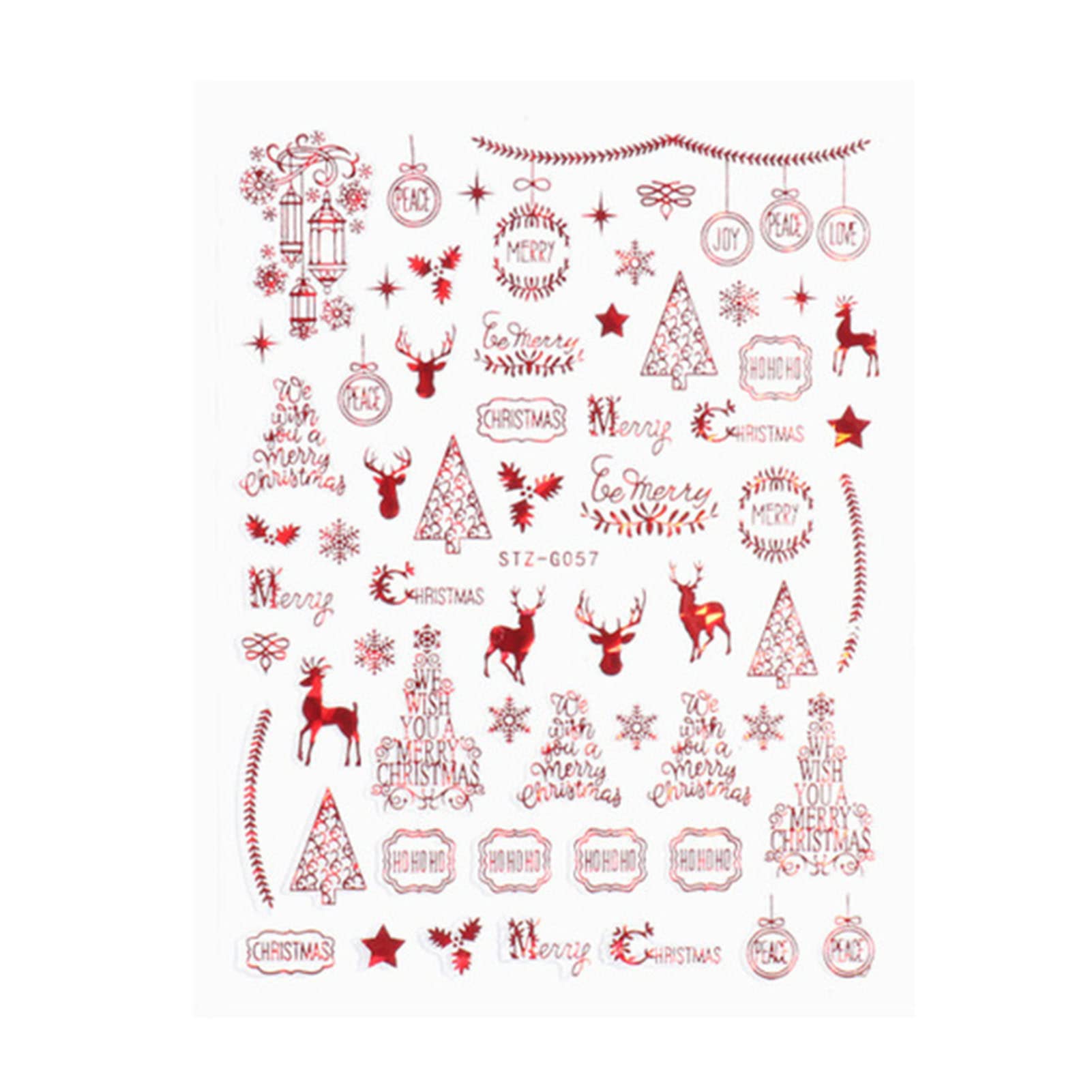 UAAA Collectvoice Christmas Nail Decals - Snowflake & Snowman DIY Nail Art Stickers for Manicure, Party Nail Decor (50 Sheets) | Perfect for Holiday Parties, Winter Nail Designs & Gift Giving