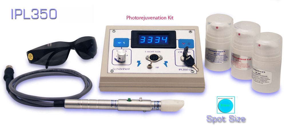 IPL350 PRJ Photorejuvenation Treatment Machine - Professional Skin Rejuvenation Device for Home & Salon Use | Reduce Wrinkles, Age Spots & Acne | Safe & Effective IPL Hair Removal & Skin Care System