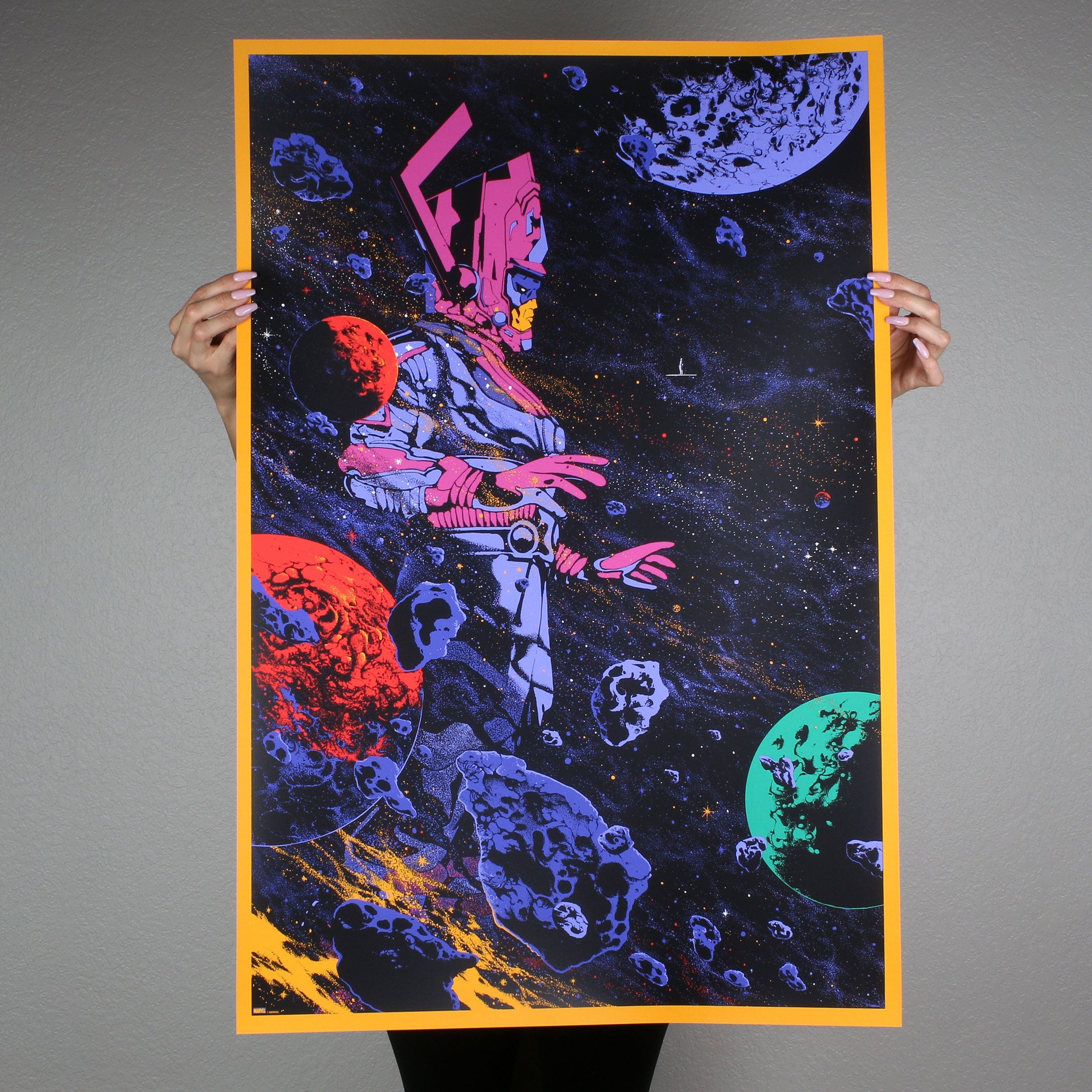 Galactus Screen Printed Poster - Marvel Comics Wall Art Decor for Home, Office & Gamer Room