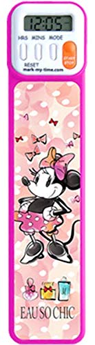 Disney Minnie Mouse Digital Bookmark with Timer - 3D Chic Design for Kids Reading & Time Management | Perfect for School, Homework, and Book Lovers