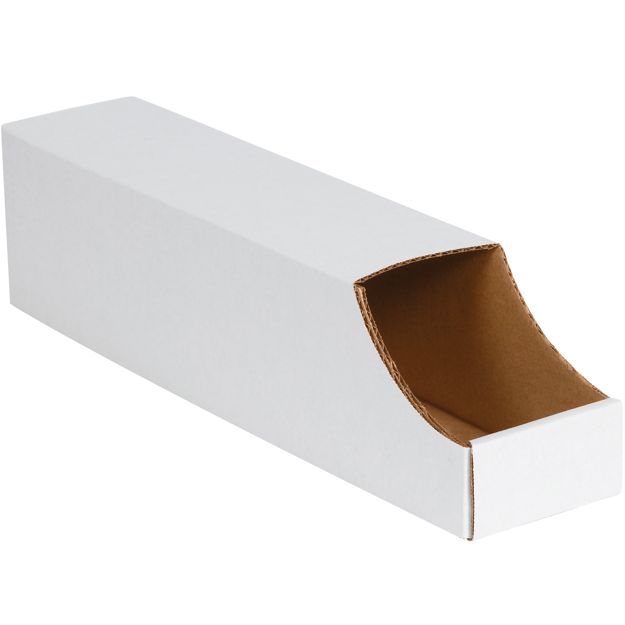 Aviditi Stackable Corrugated Cardboard Storage Bins for Garage and Home Organization - Perfect for Shelving, Closet Storage & Toy Organization