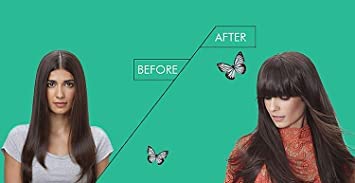 KYNA Clip-In Synthetic Bang Hair Extension - Black Fringe for Women & Girls | Instant Volume & Style | Perfect for Cosplay, Costumes & Everyday Fashion