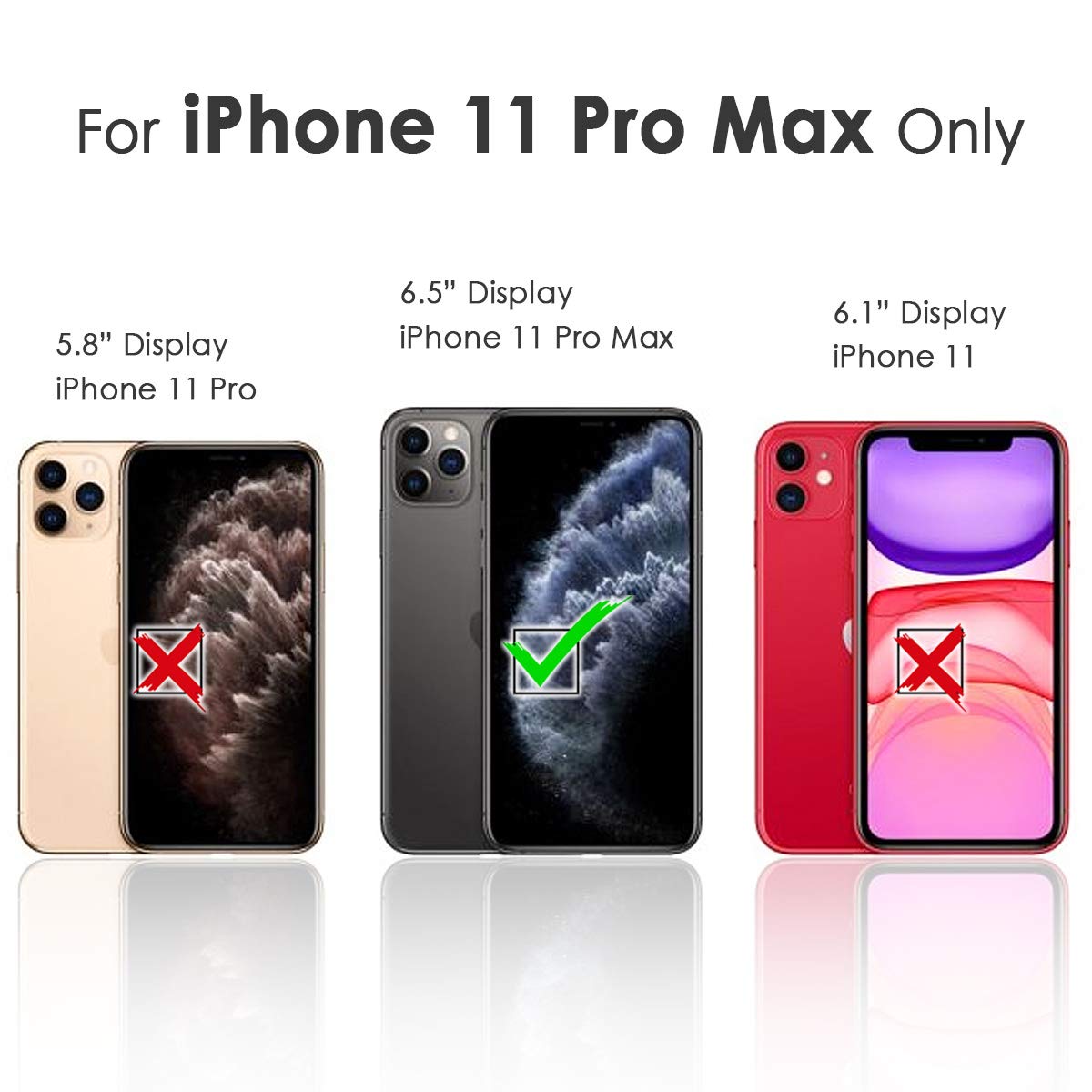 Premium Flip Wallet Phone Case for iPhone 11 Pro Max - Artistic Flamingo Design (A21758) | Stylish Protective Cover with Card Slots | Perfect for Everyday Use, Travel & Business Meetings