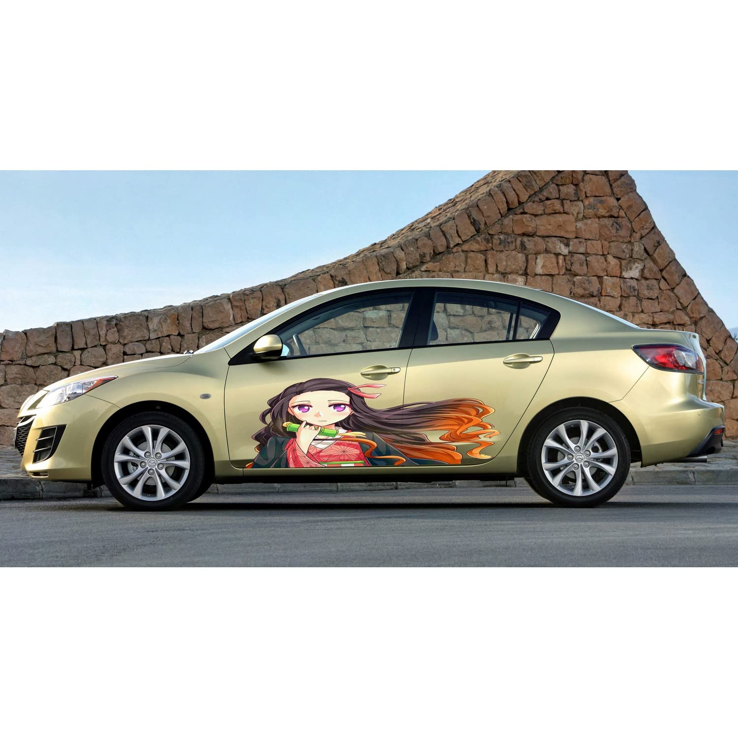 Anime Girl Car Vinyl Wrap Decal - 20x60 Inch Sexy Anime Side Graphics Sticker for Cars, Trucks & Vehicles - Perfect for JDM, Tuner & Anime Fan Rides
