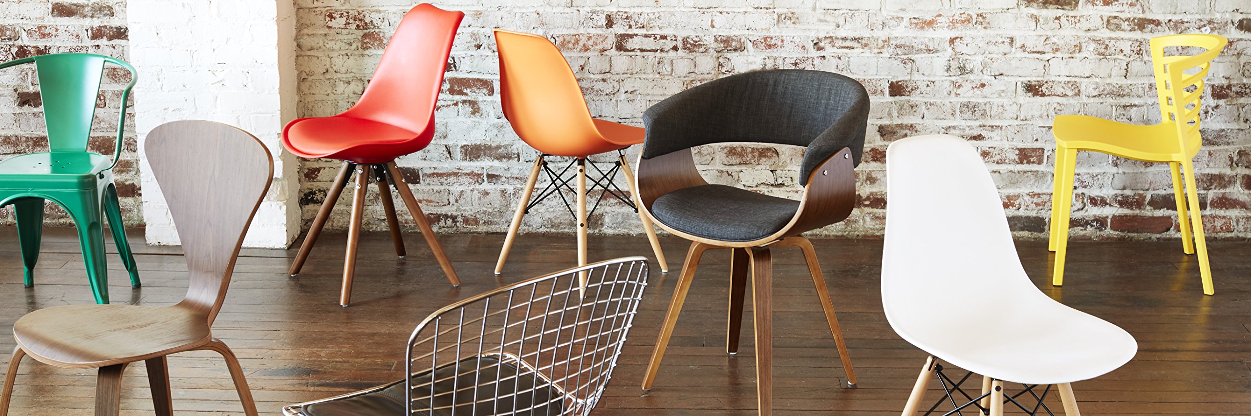 Mid-Century Modern Kitchen & Dining Chairs - Dark Walnut Wooden Accent Chairs for Small Spaces, Breakfast Nook & Apartment Dining | Modway Vortex Collection