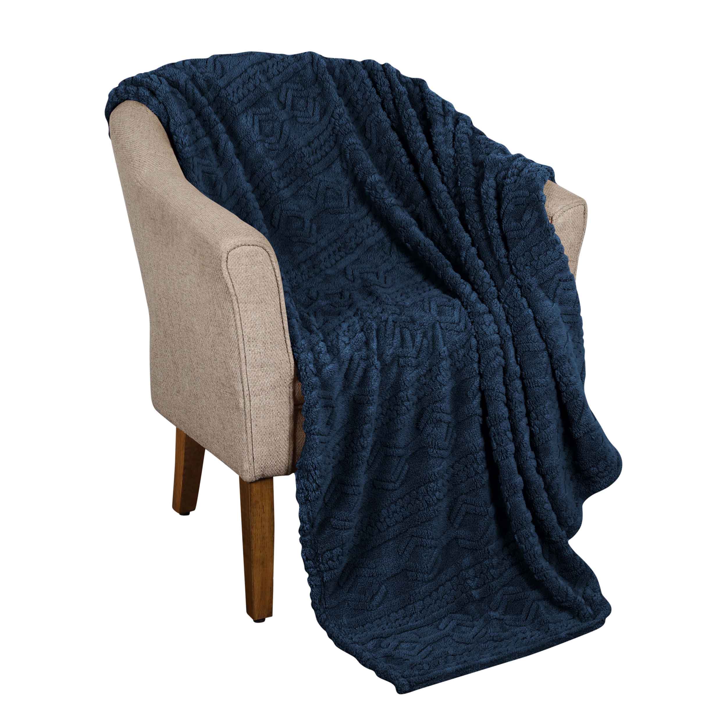 Arctic Boho Jacquard Plush Fleece Blanket - Ultra Soft & Warm Winter Throw for Couch, Bed, Sofa - Perfect for Home Decor, Cozy Nights & Gift Giving