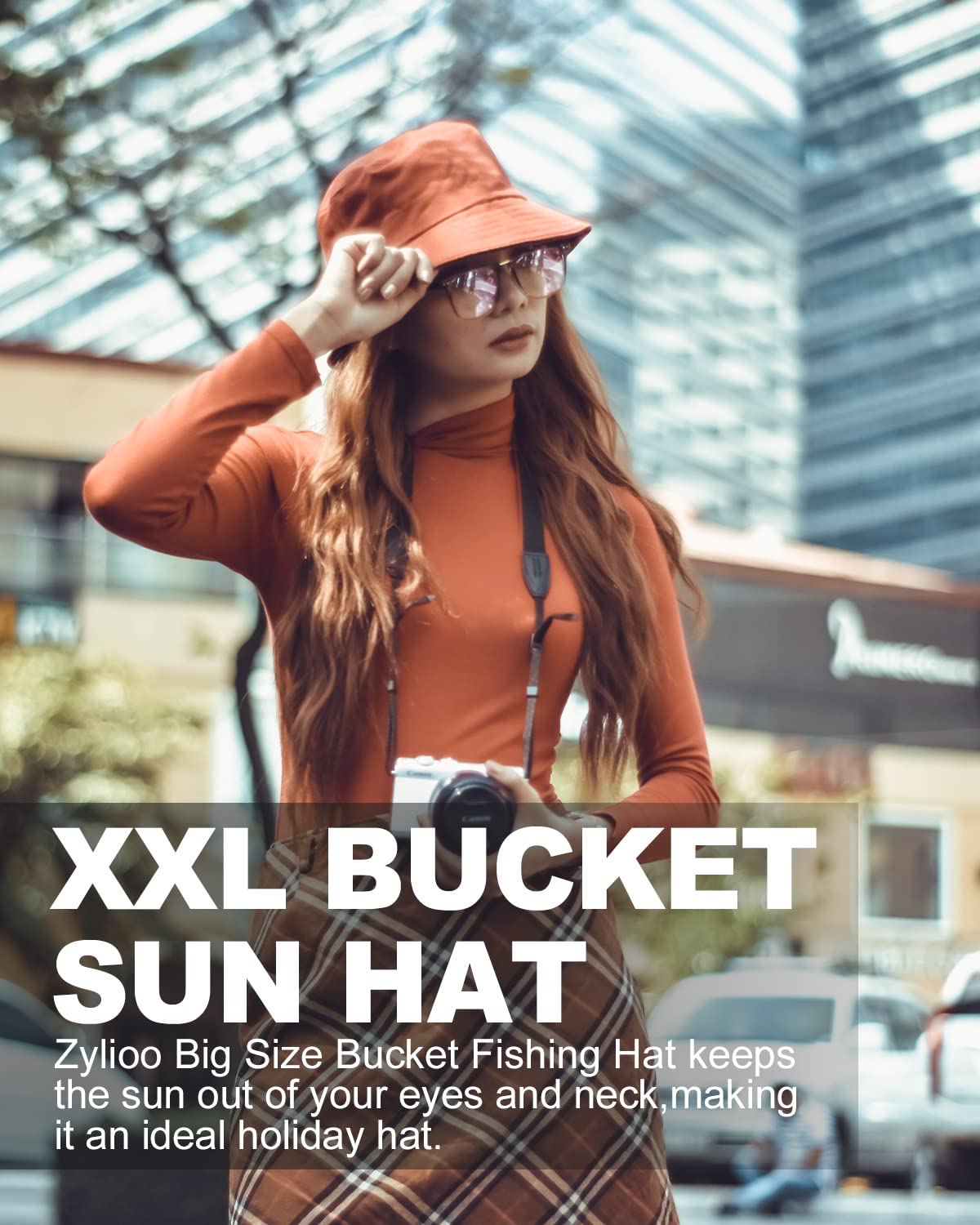 Zylioo XX-Large Bucket Sun Hat for Women & Men - Reversible Wide Brim Fishing Hat with UPF 50+ UV Protection - Perfect for Golf, Hiking, Beach, Gardening and Outdoor Activities