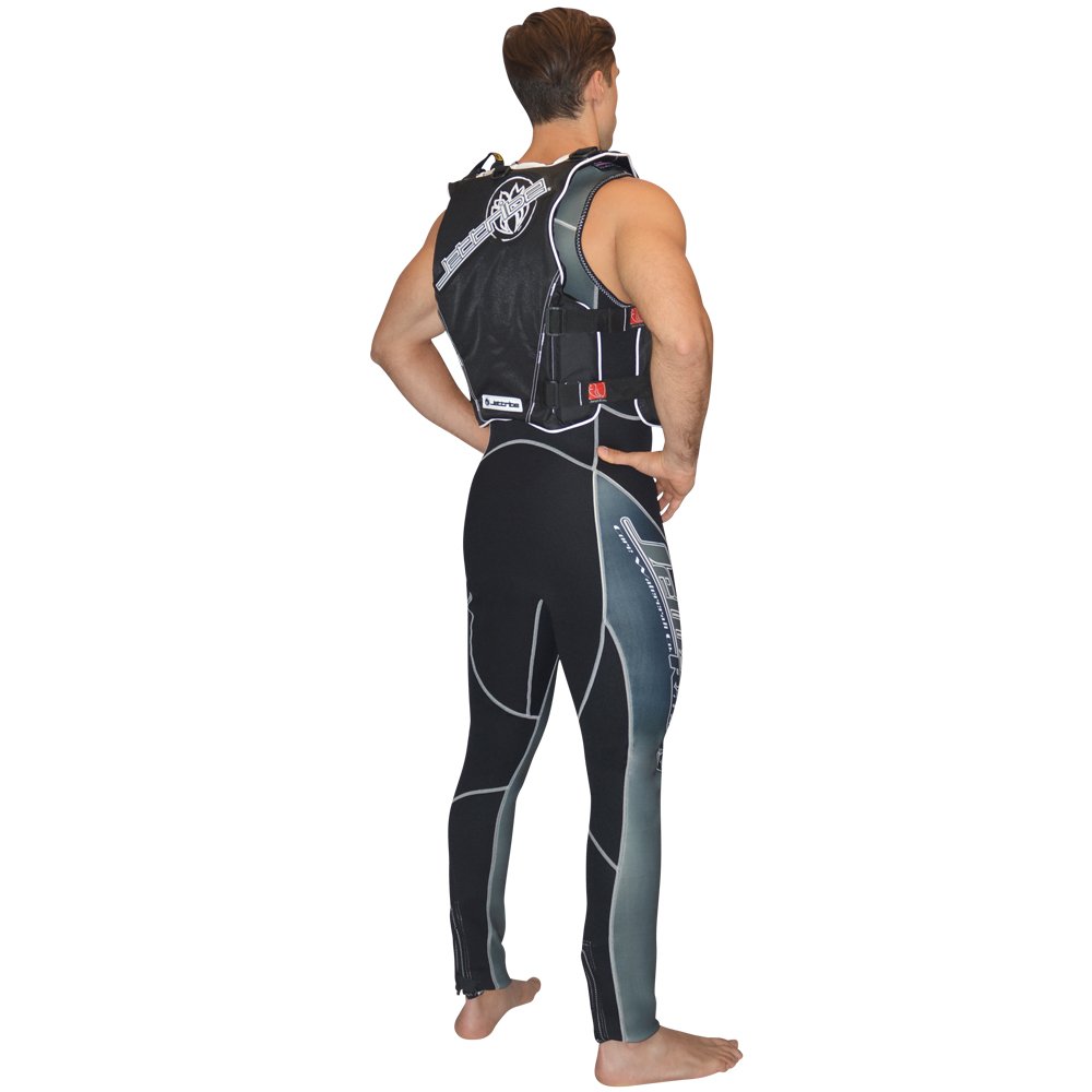 RS-16 Side-Entry Impact Vest for Jet Ski Racing - Black Competition Safety Vest | Water Sports Protective Gear for Closed Course Racing & High-Speed Performance