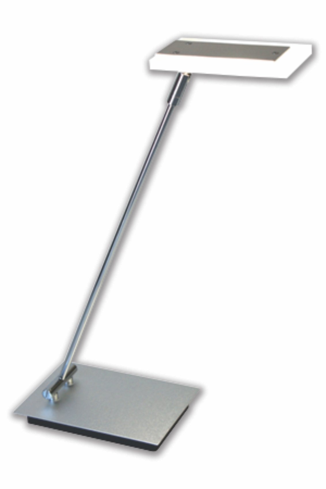 Adjustable Folding Desk Lamp with 360° Swivel Head - Space Saving Chrome LED Light for Home Office, Study & Reading (VLED420) - Perfect for Small Spaces & Nightstand Use