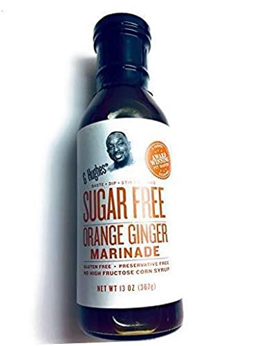 Organic Orange Ginger Marinade Sauce - Gluten Free BBQ Dip & Grilling Sauce, No High Fructose Corn Syrup, 13 oz Bottle (Pack of 1) - Perfect for Chicken, Salmon, Pork Chops & Asian Stir Fry Recipes