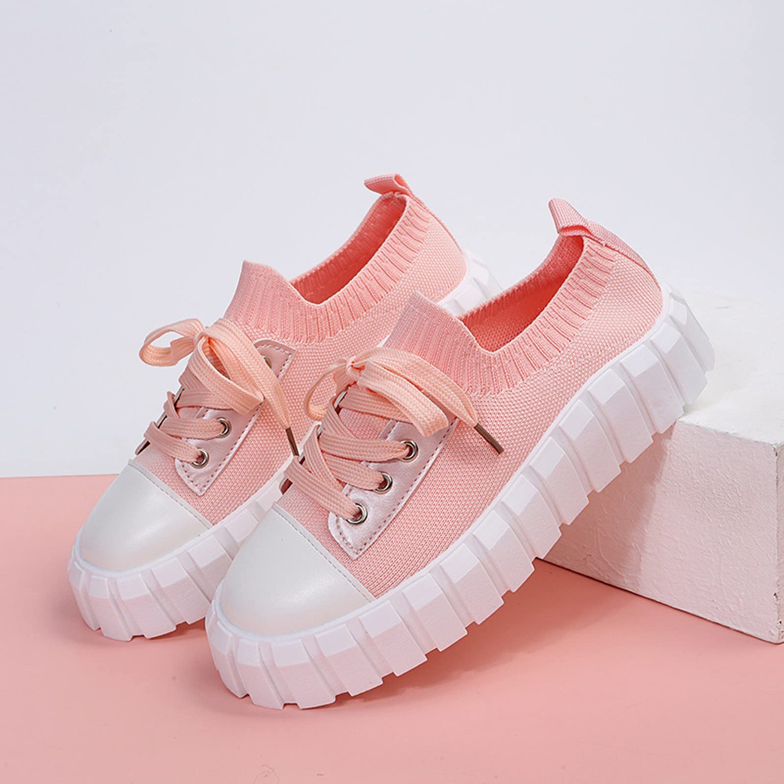 Women's Running Shoes - Fashion Cashew Flower Print Multicolor Flat Sneakers for Women | Breathable Canvas Lace-Up Casual Shoes | Perfect for Jogging, Walking & Daily Wear