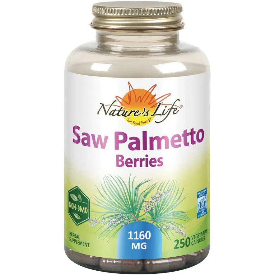 Nature's Life Saw Palmetto Berries Supplement - 320mg 180 Capsules - Prostate & Urinary Health Support - Herbal Extract for Men's Wellness - Perfect for Daily Use & Natural Remedies
