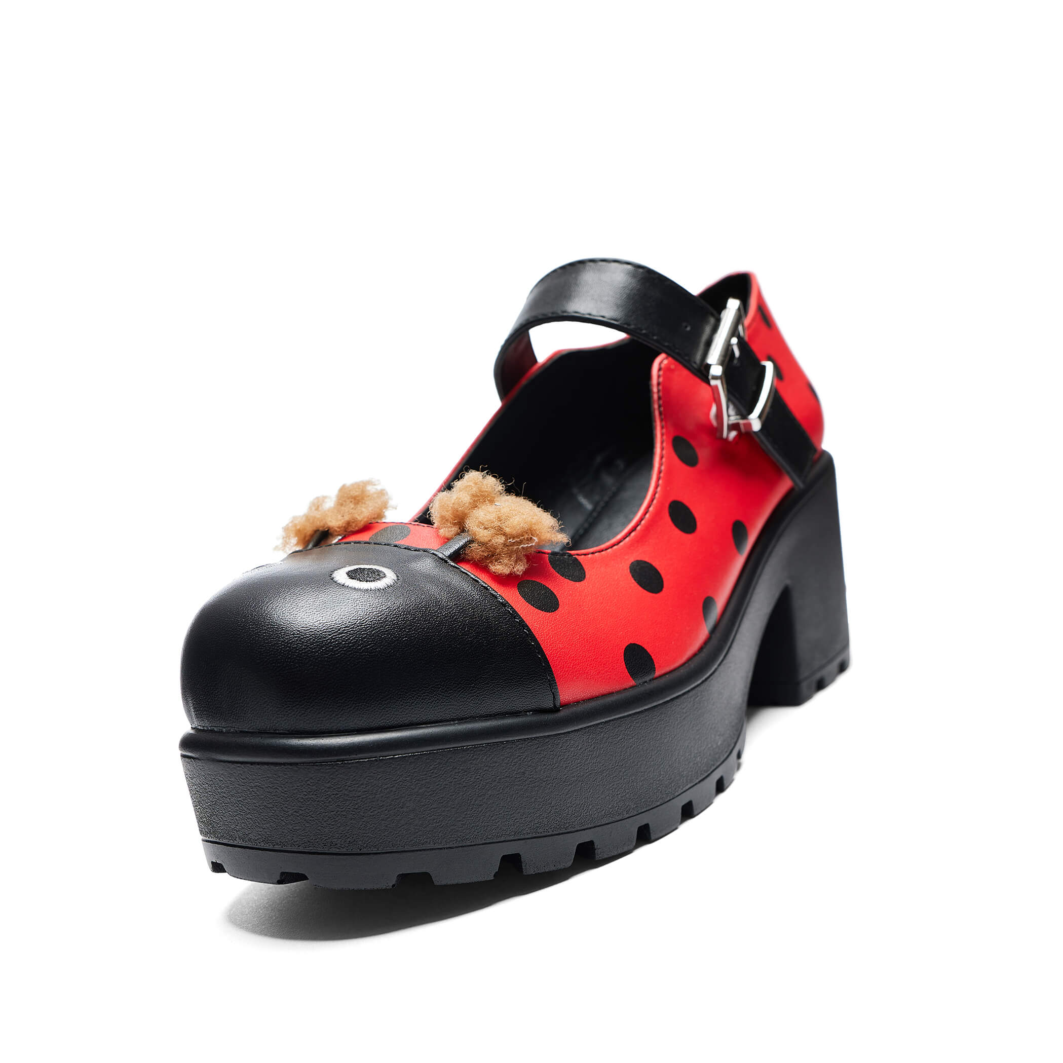 Tira Mary Janes Women's Shoes - Lucky Ladybird Edition | Comfortable & Stylish Flats for Work, Party & Everyday Wear