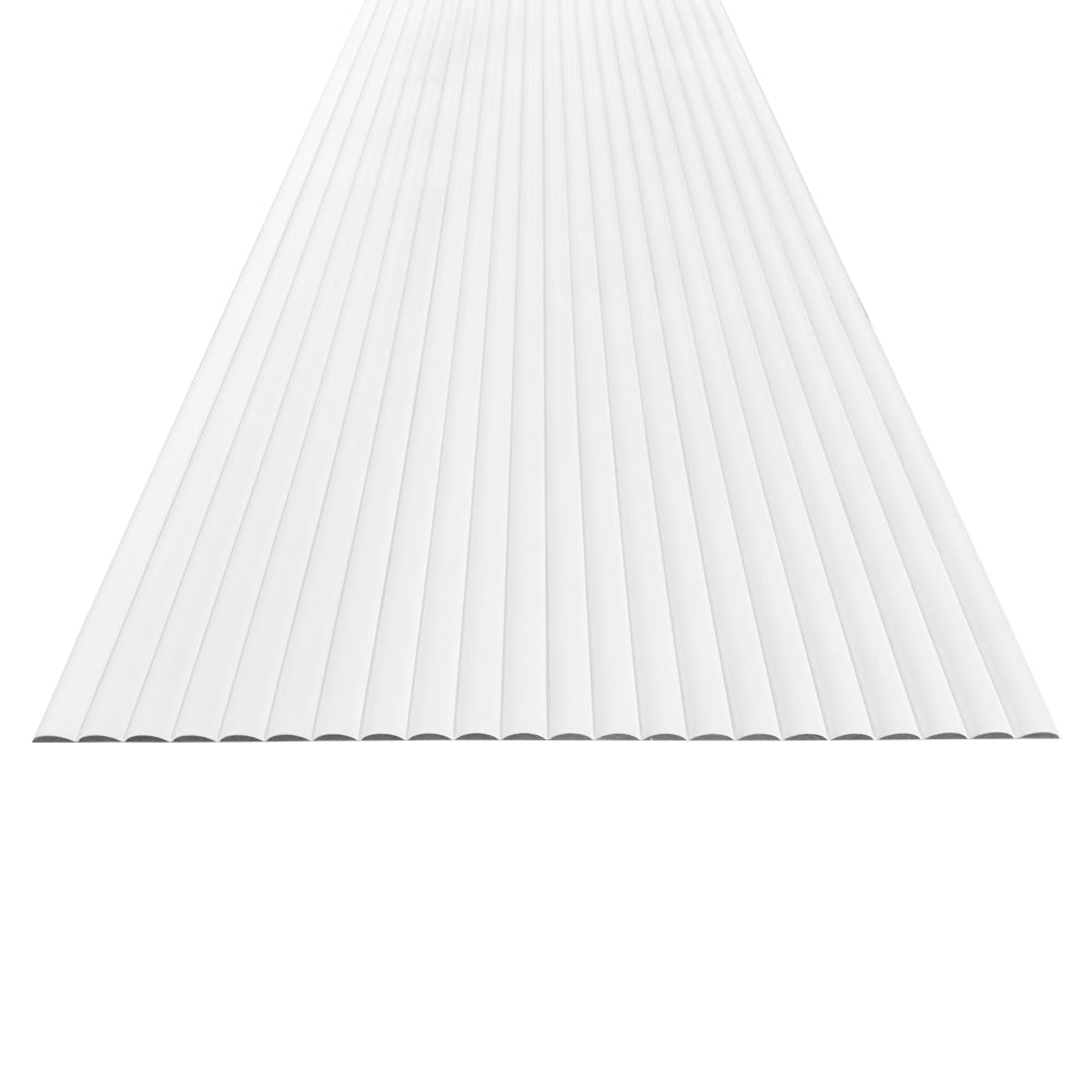 WOODFLEX White Primed Flexible Half Round Molding 2700mm x 600mm - Perfect for Crown Molding, Ceiling Trim & Interior Decoration