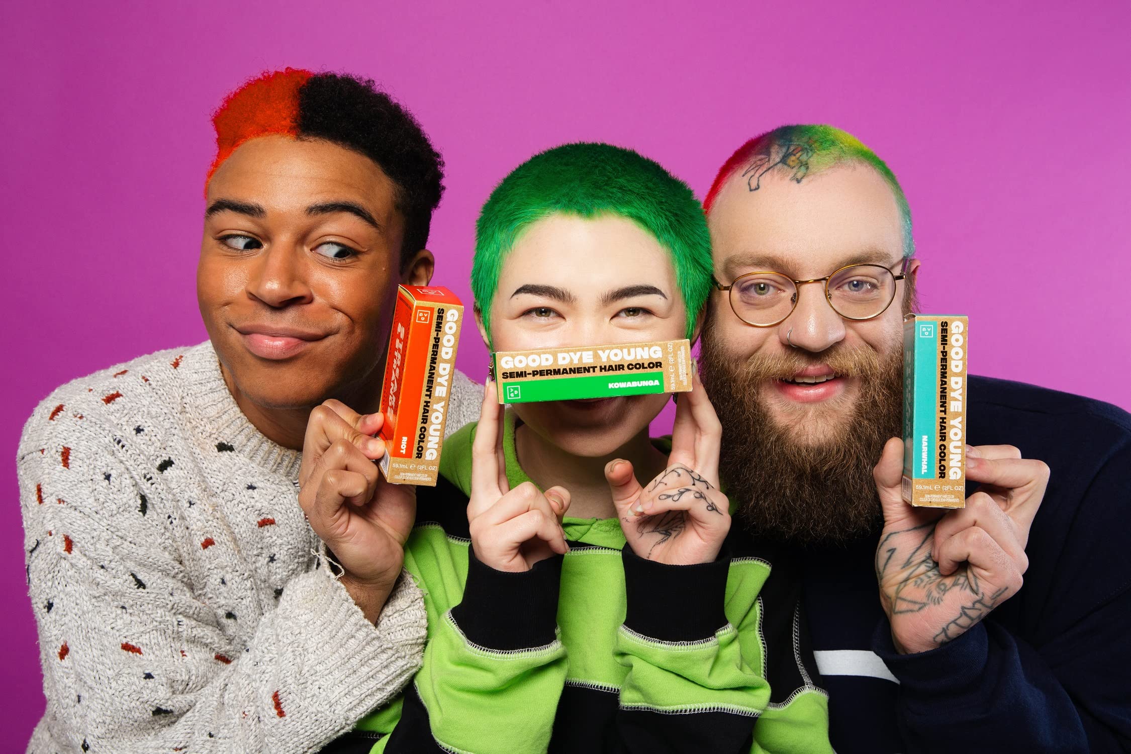 Good Dye Young Streaks and Strands Semi-Permanent Hair Color - Vibrant Riot Orange UV Protective Dye Lasts 15-24 Washes | Conditioning, PPD-Free, Vegan & Cruelty-Free | Perfect for Festivals, Cosplay & Bold Hair Transformations
