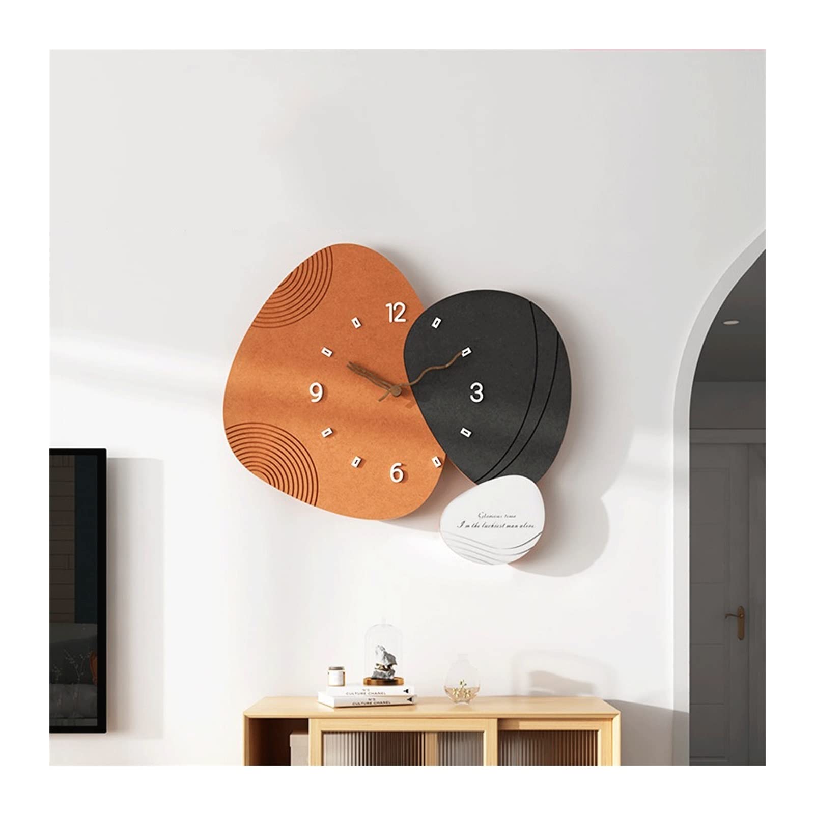 TOMYEUS Modern Wall Clock - Silent Quartz Clock for Living Room, Bedroom, Dining Room - Stylish Home Decor & Wall Art - Perfect for Home, Office, and Gift Giving