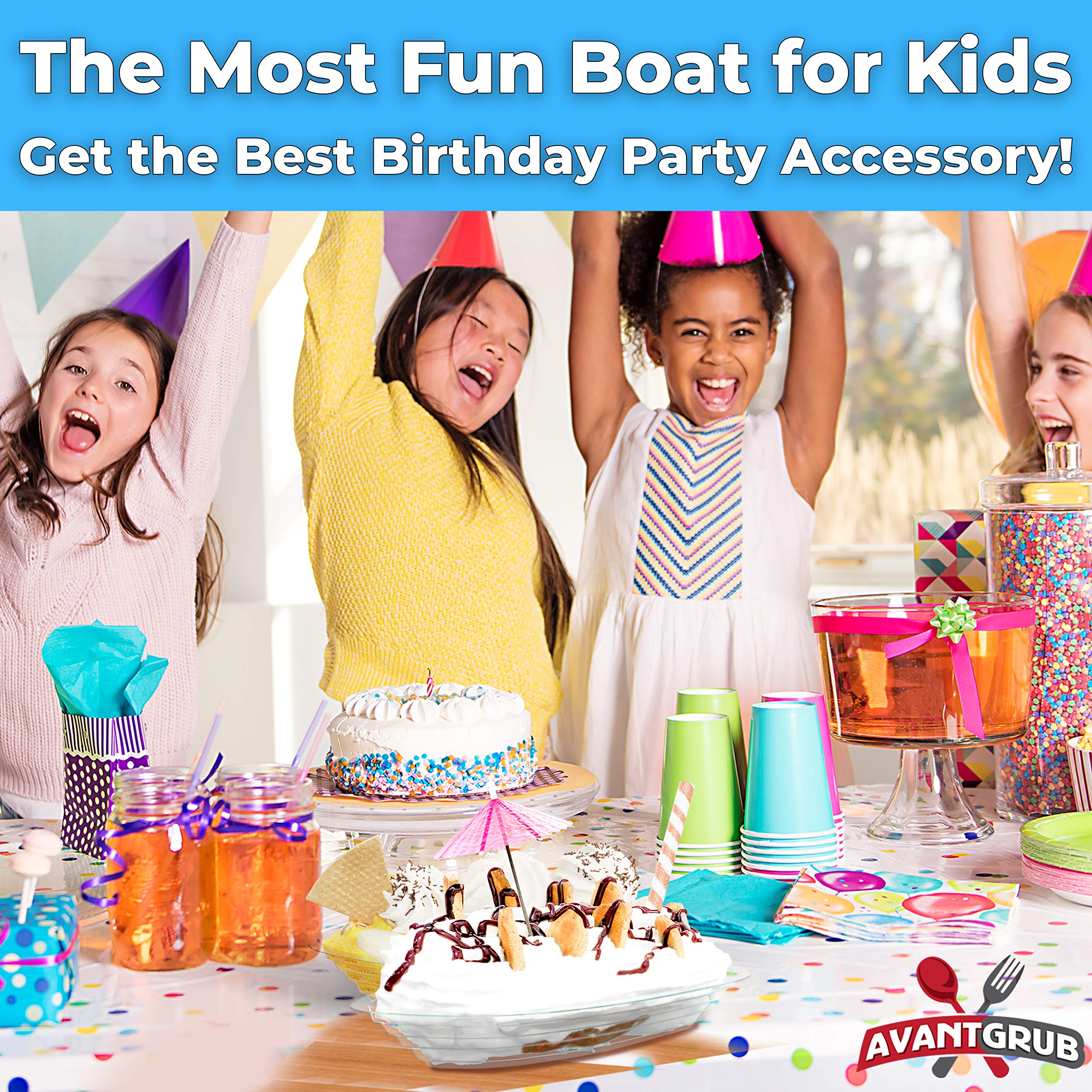 250 Pack Recyclable Banana Split Boats - 12 Oz Disposable Ice Cream Sundae Bowls | Eco-Friendly Plastic Party Cups for Birthday Parties, Carnivals & Social Events | Perfect for Desserts, Ice Cream Treats & Summer Celebrations