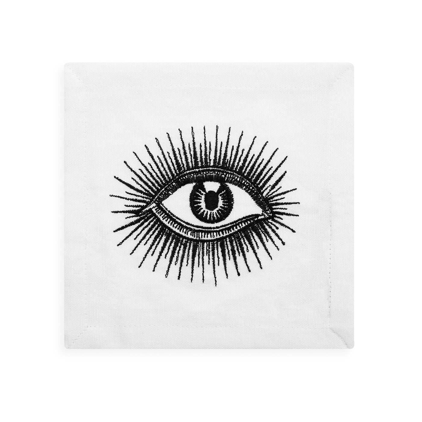 Premium Cocktail Napkins for Parties - Elegant Eyes Design, 100-Pack Disposable Drink Coasters for Weddings, Bars & Home Entertaining
