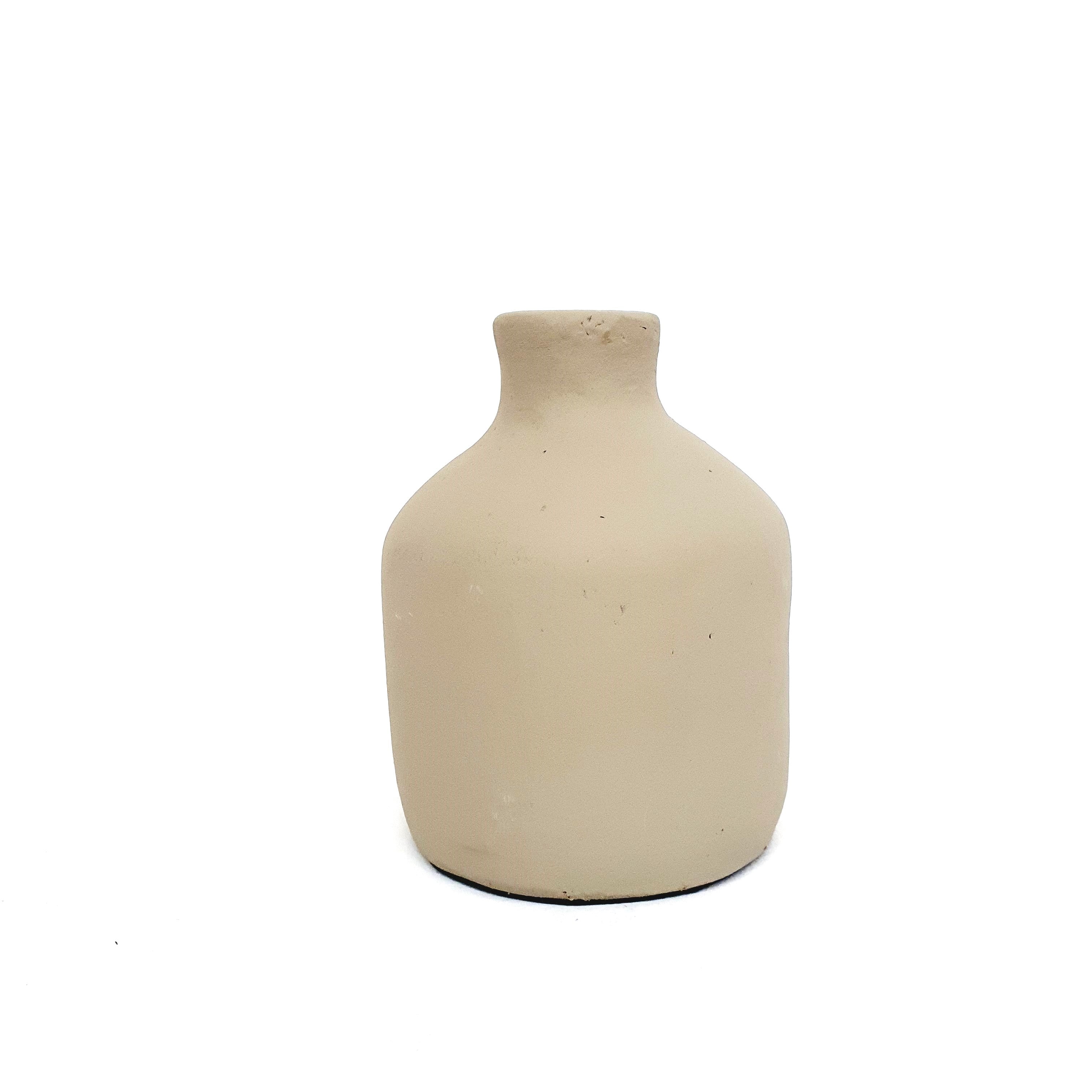 Handmade Terracotta Clay Vase - Rustic Ceramic Flower Pot for Home Decor, Wedding Centerpiece & Boho Style Interior Design