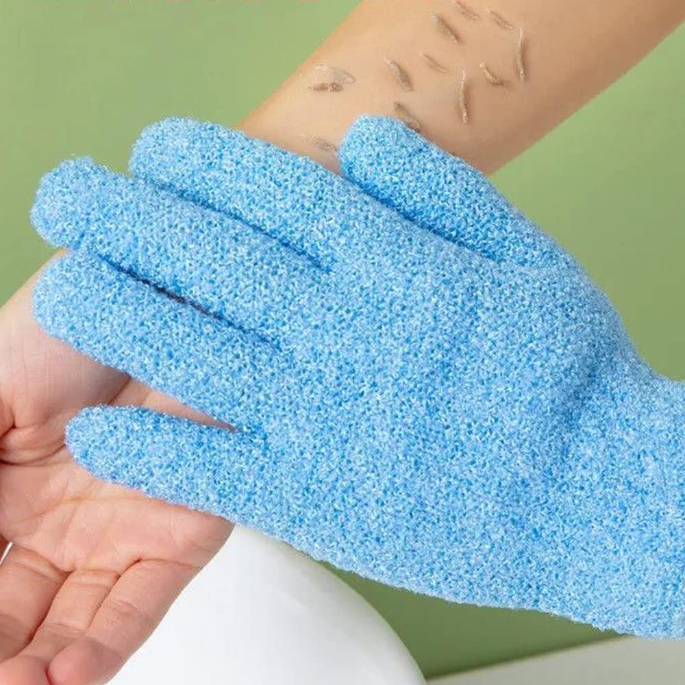 10-Pack Exfoliating Gloves for Body Scrub - Deep Cleaning Bath Mitts to Remove Dead Skin & Improve Blood Circulation - 10 Color Options - Perfect for Spa, Shower & Dry Brushing Routine