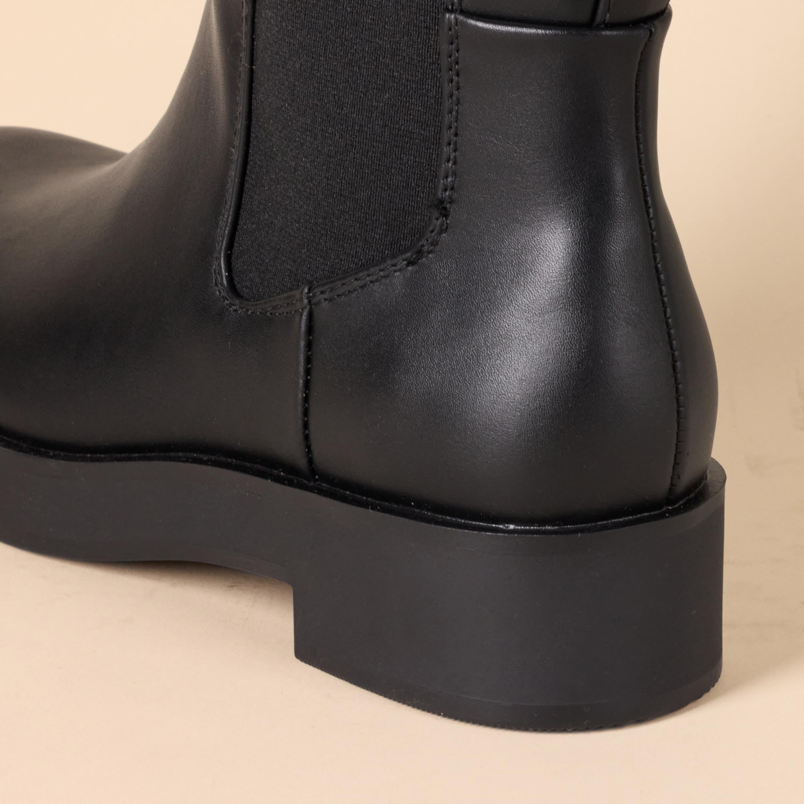 Amazon Essentials Women's Tall Gusset Boots - Comfortable Knee-High Winter Boots with Side Zipper & Cushioned Insole | Perfect for Snow, Rain & Cold Weather Outfits