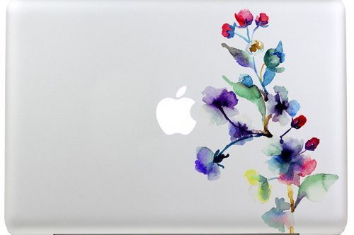 Colorful Flower Macbook Decal Sticker - Protective Skin Cover for Macbook Pro & Air 13
