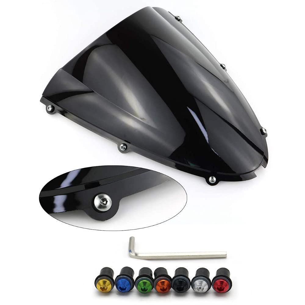 WYNMOTO Motorcycle Fairing Bolt Kit with Screws, Nuts & Washers - Compatible with Ducati 959, 1299, 959s, 1098, 848, 1198 - Windscreen & Windshield Mounting Hardware (Silver) - Perfect for Bike Maintenance & Windshield Replacement