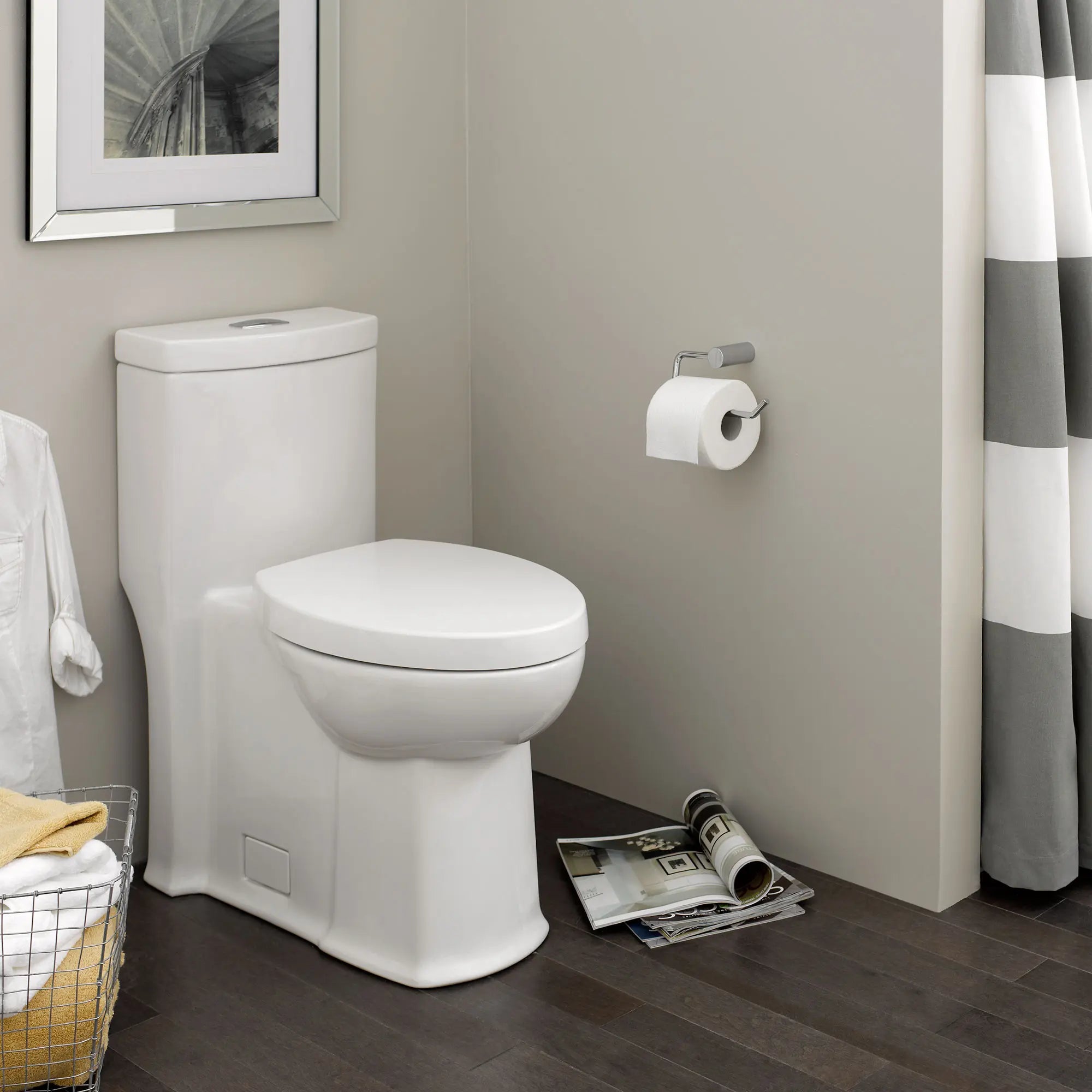Boulevard® One Piece Dual Flush Toilet 1.6 GPF/6.0 LPF & 1.1 GPF/4.2 LPF - Chair Height Elongated Bowl with Soft Close Seat - Water Saving Bathroom Upgrade for Modern Homes