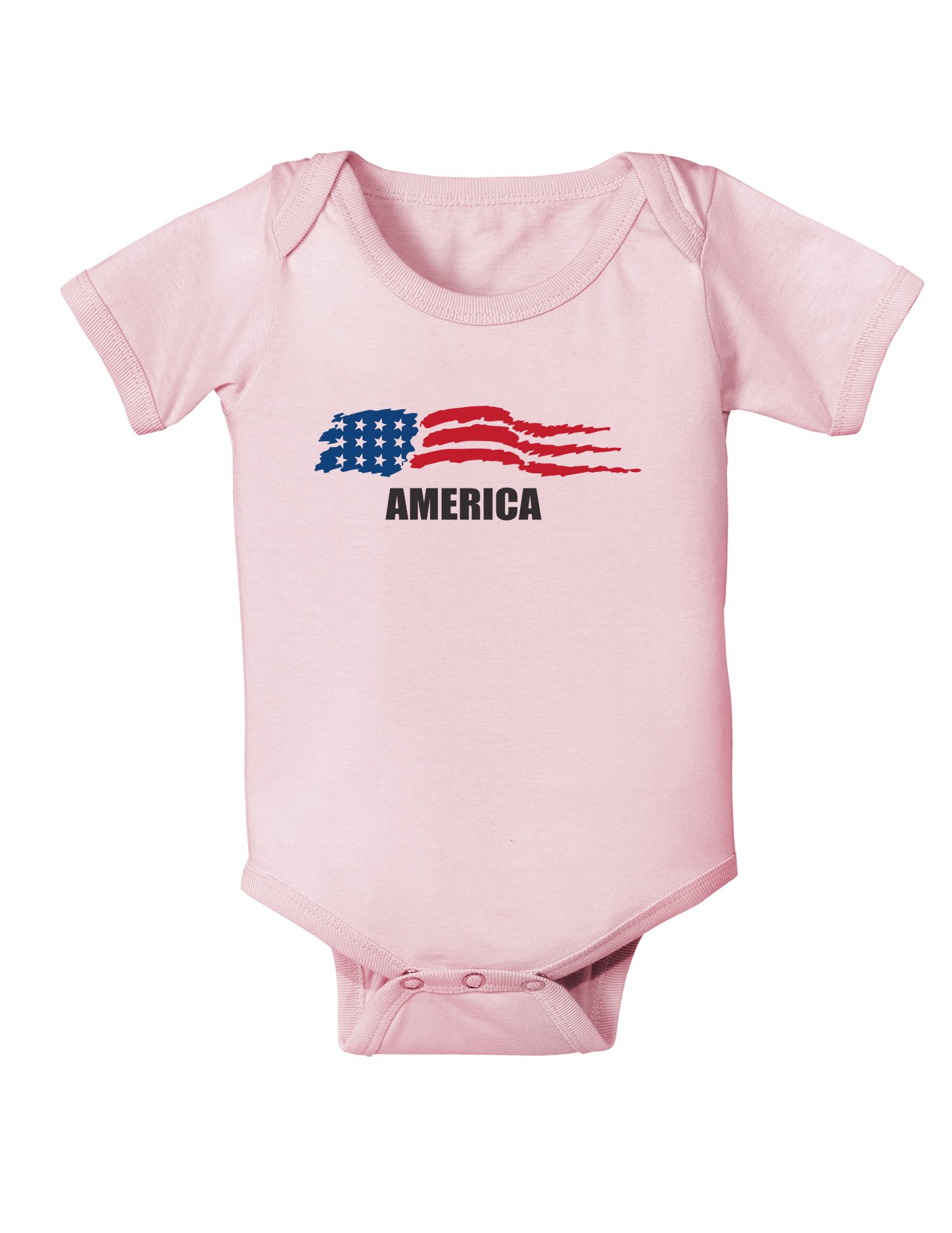 Patriotic American Flag Baby Bodysuit - Cute Infant One-Piece Outfit for Boys & Girls | Perfect for 4th of July, Memorial Day & Family Photos